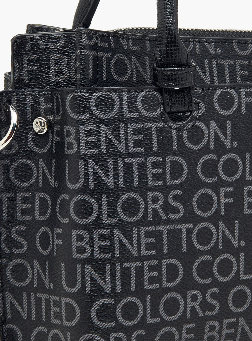 United Colors of Benetton Monogram Print Crossbody Bag with Zip Closure-women-bagsandwallets-handbags-image-6
