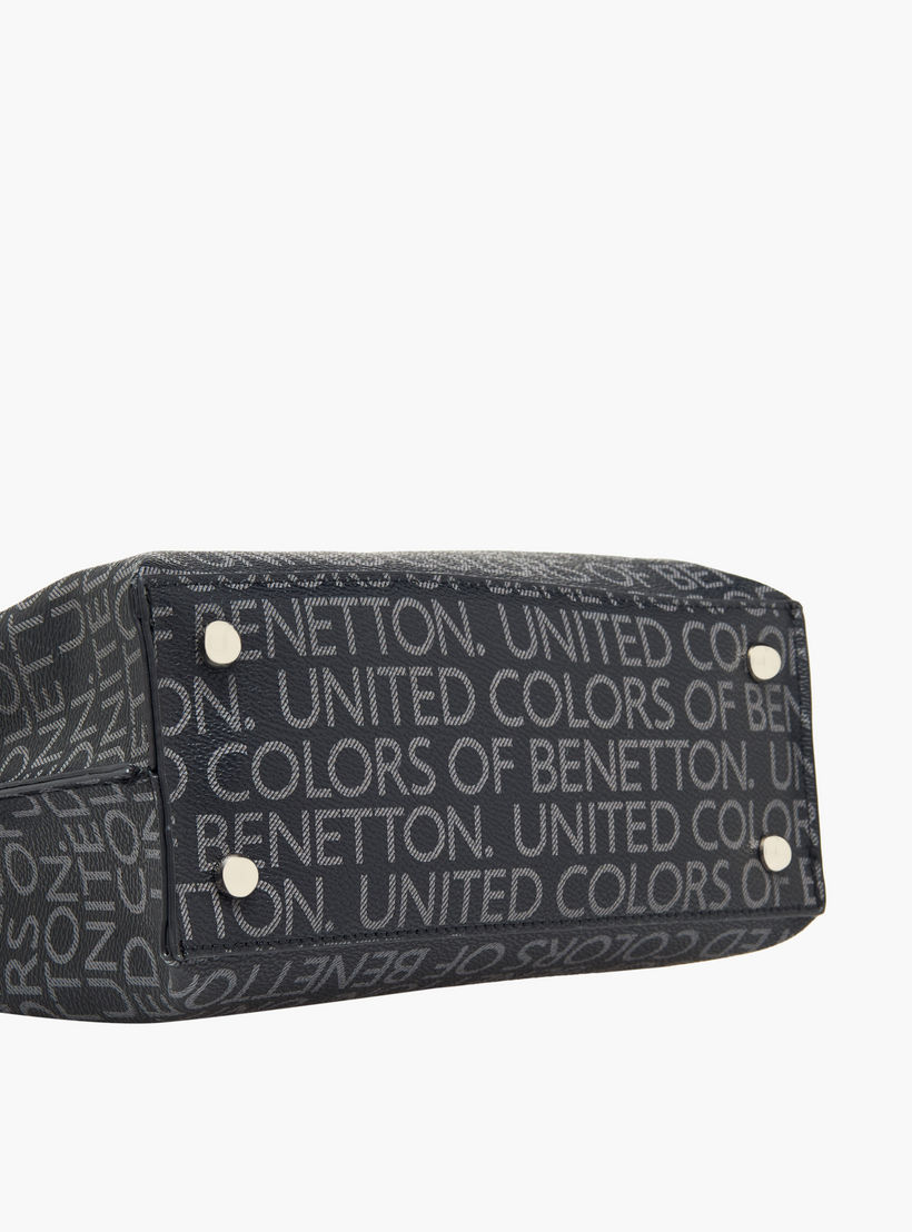 United Colors of Benetton Monogram Print Crossbody Bag with Zip Closure-women-bagsandwallets-handbags-image-7