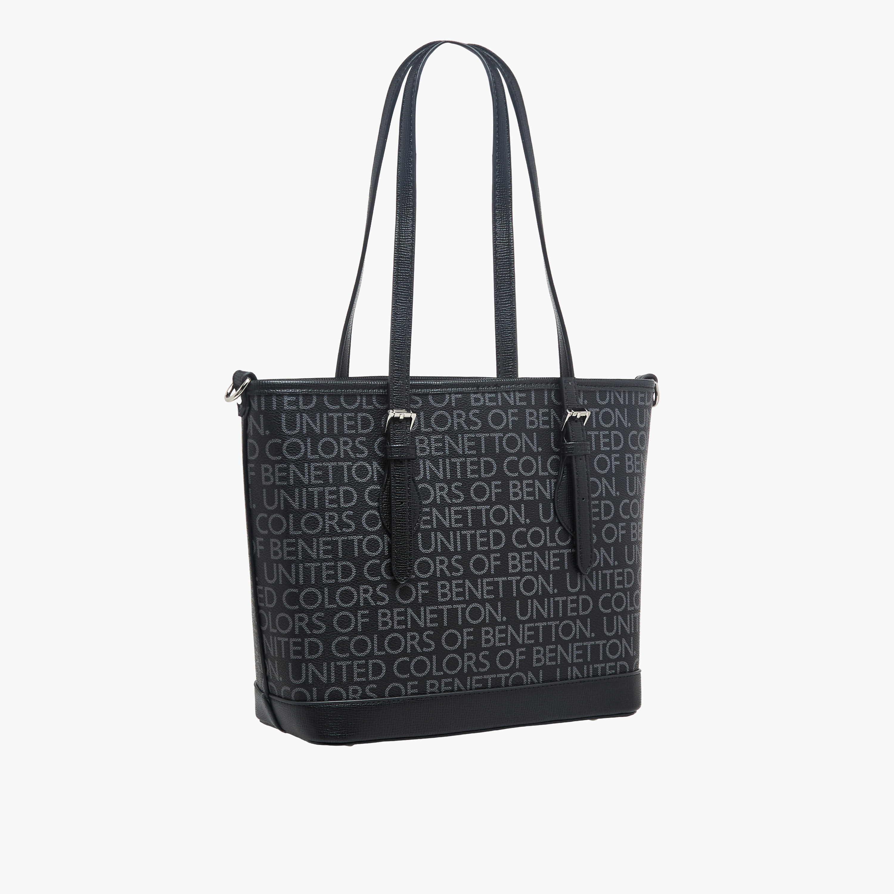 United Colors of Benetton Logo Print Tote Bag with Detachable Strap-women-bagsandwallets-handbags-image-4