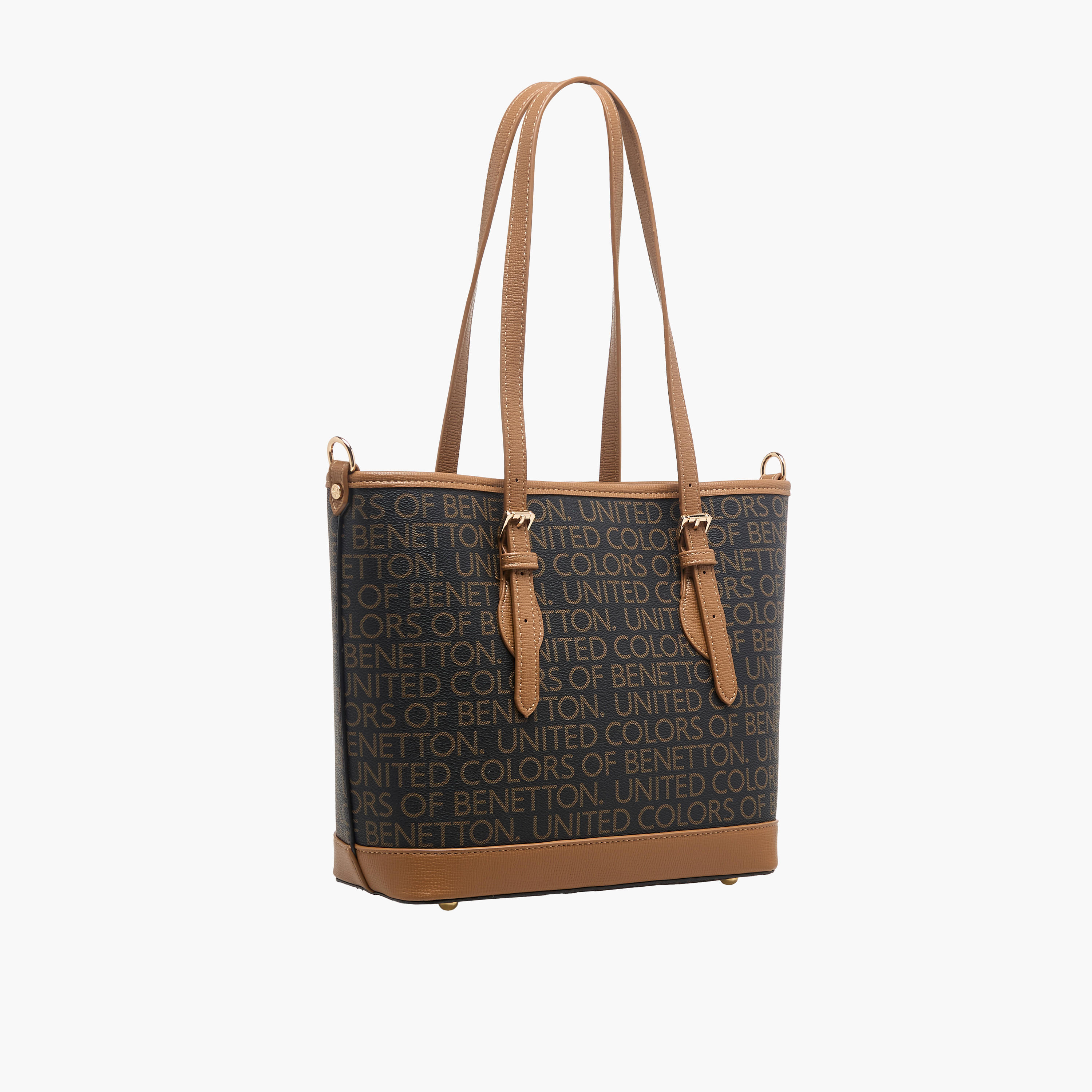 United Colors of Benetton Logo Print Tote Bag with Detachable Strap-women-bagsandwallets-handbags-image-4