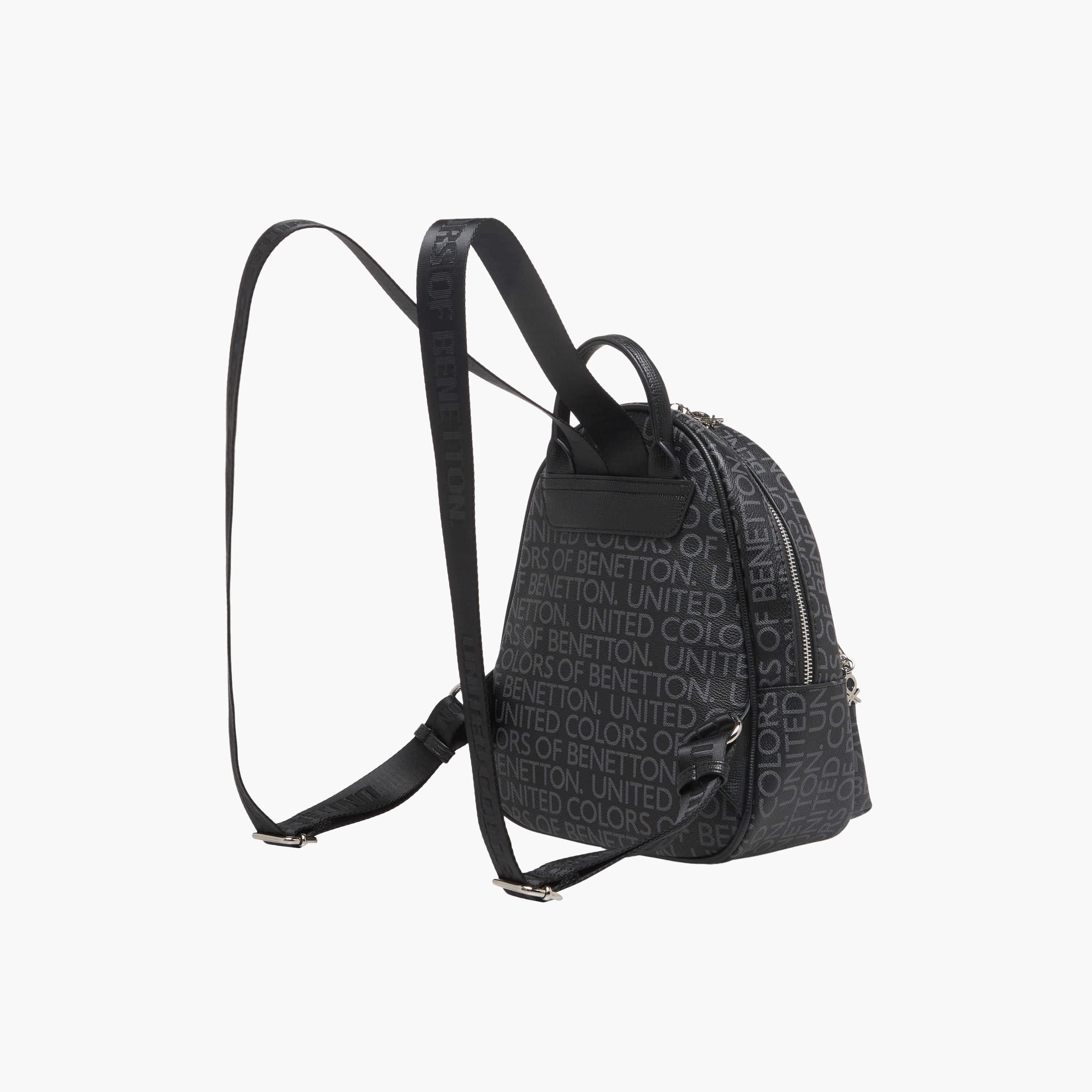 United Colors of Benetton Monogram Print Backpack with Zip Closure-women-bagsandwallets-backpacks-image-4