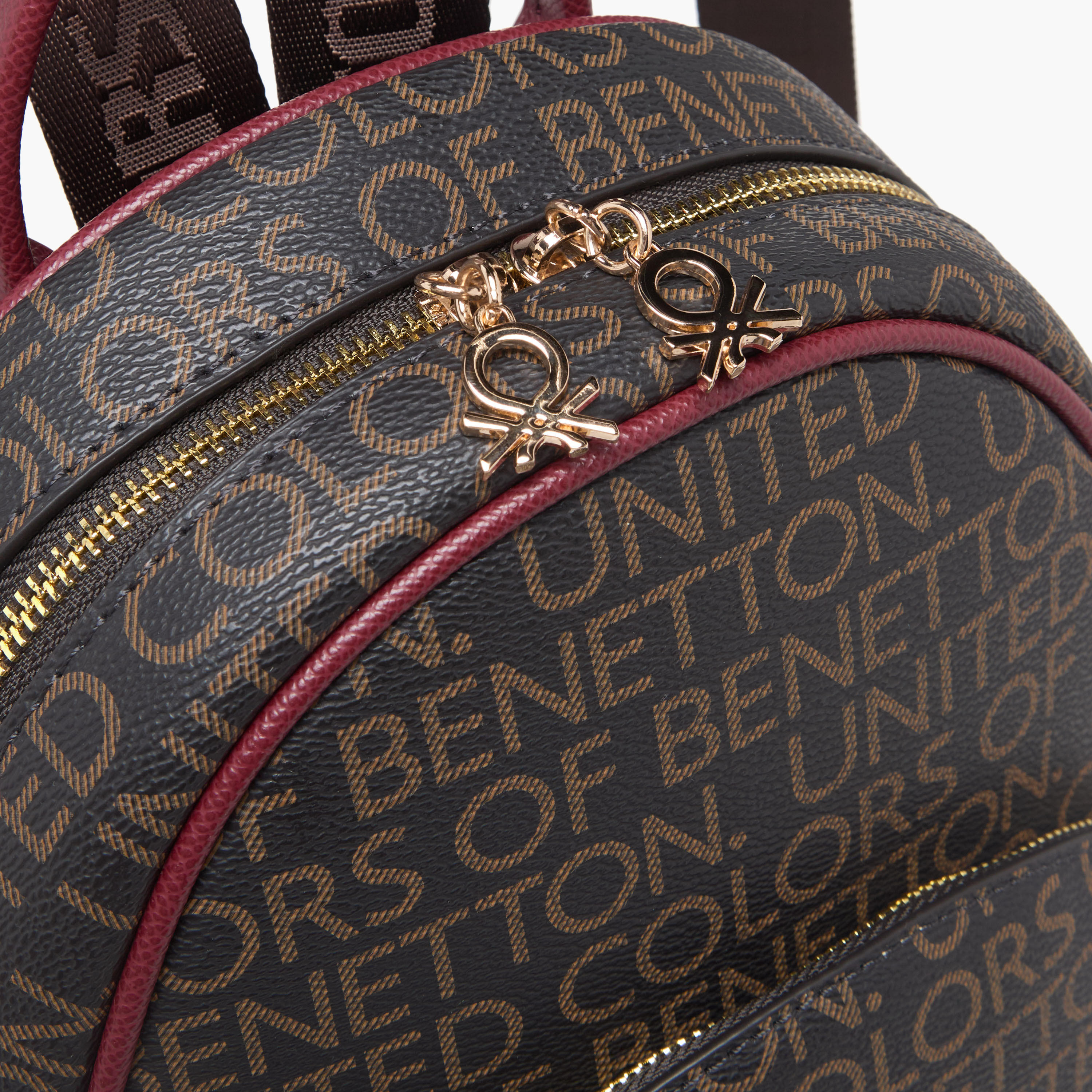 United Colors of Benetton Monogram Print Backpack with Zip Closure-women-bagsandwallets-backpacks-image-5