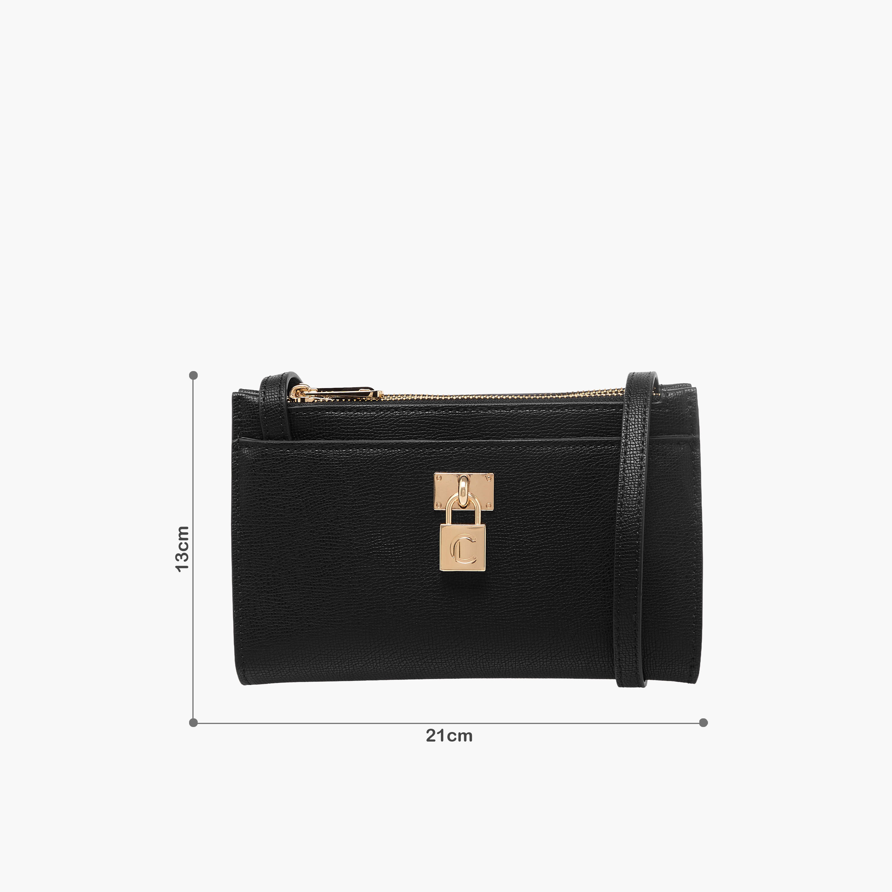 Le Confort Textured Crossbody Bag with Lock Accent-women-bagsandwallets-handbags-image-3