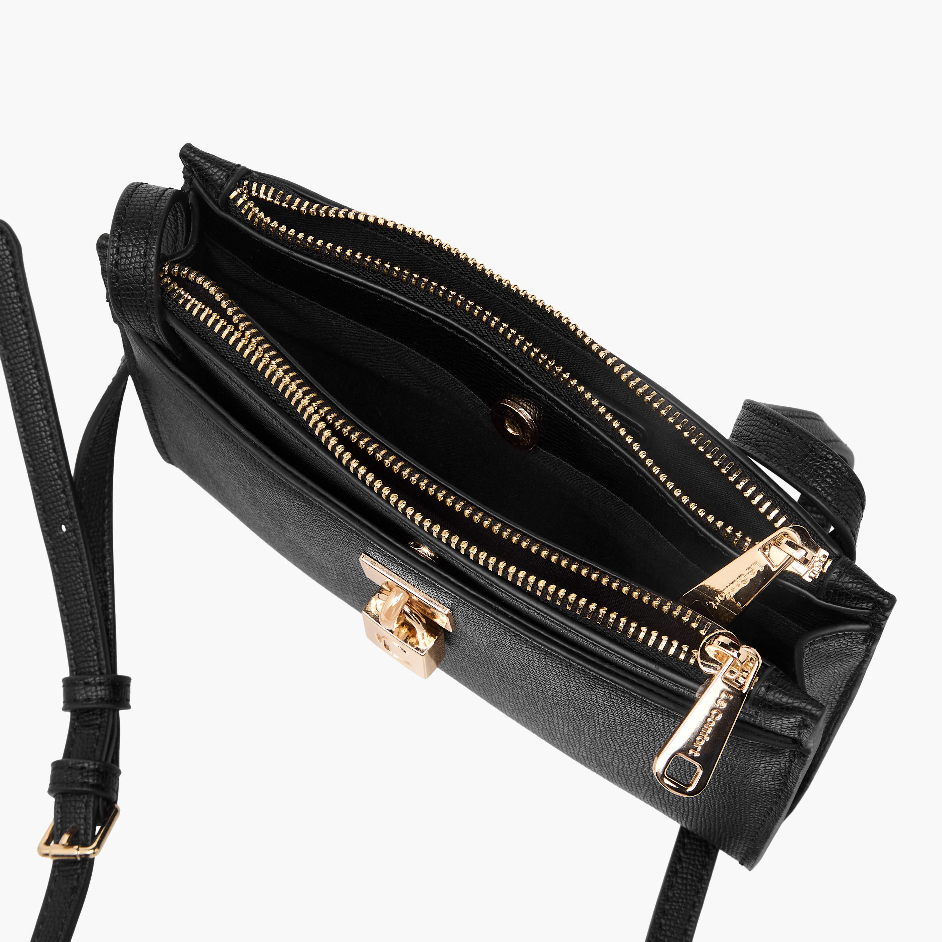 Le Confort Textured Crossbody Bag with Lock Accent-women-bagsandwallets-handbags-image-10
