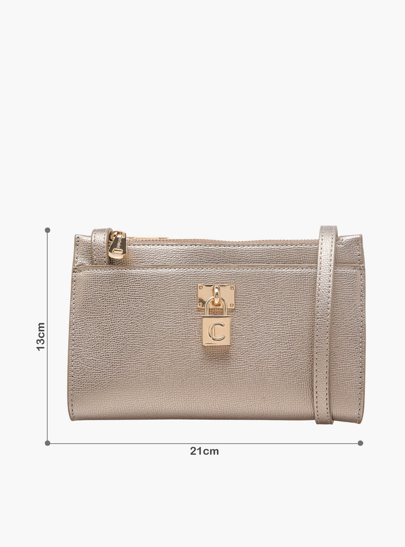 Le Confort Textured Crossbody Bag with Lock Accent-women-bagsandwallets-handbags-image-3
