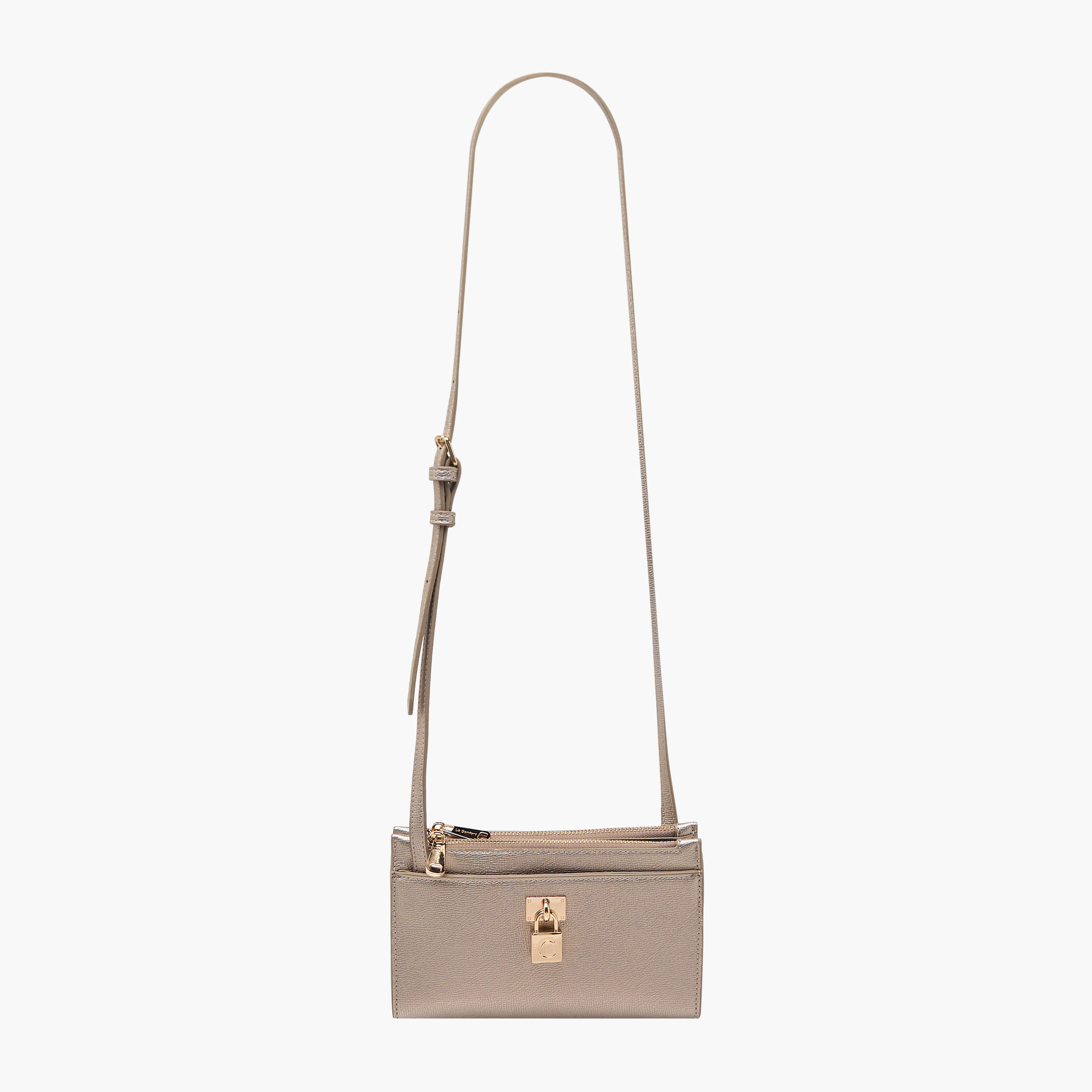 Le Confort Textured Crossbody Bag with Lock Accent-women-bagsandwallets-handbags-image-4