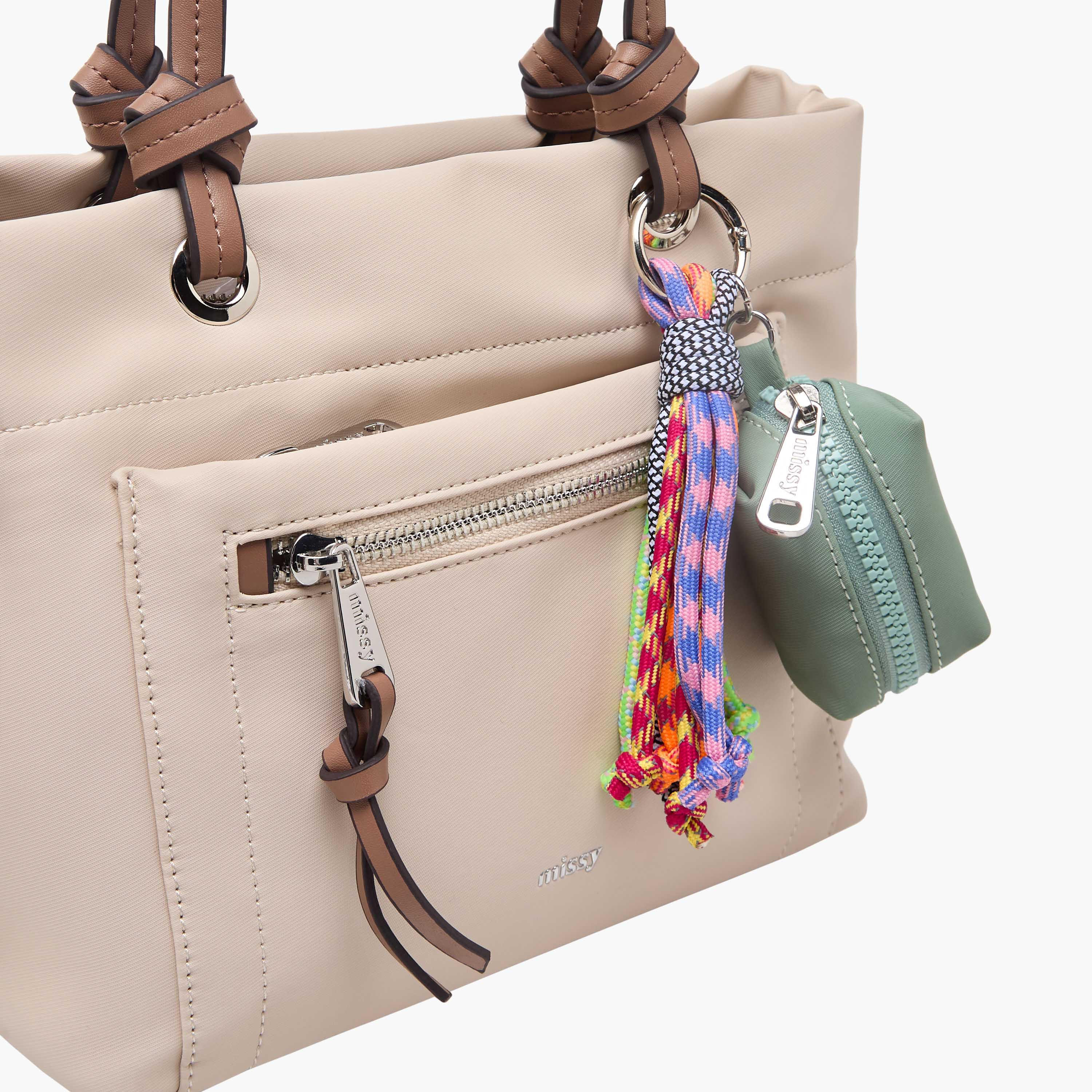 Missy Solid Tote Bag with Charm Accent-women-bagsandwallets-handbags-image-6