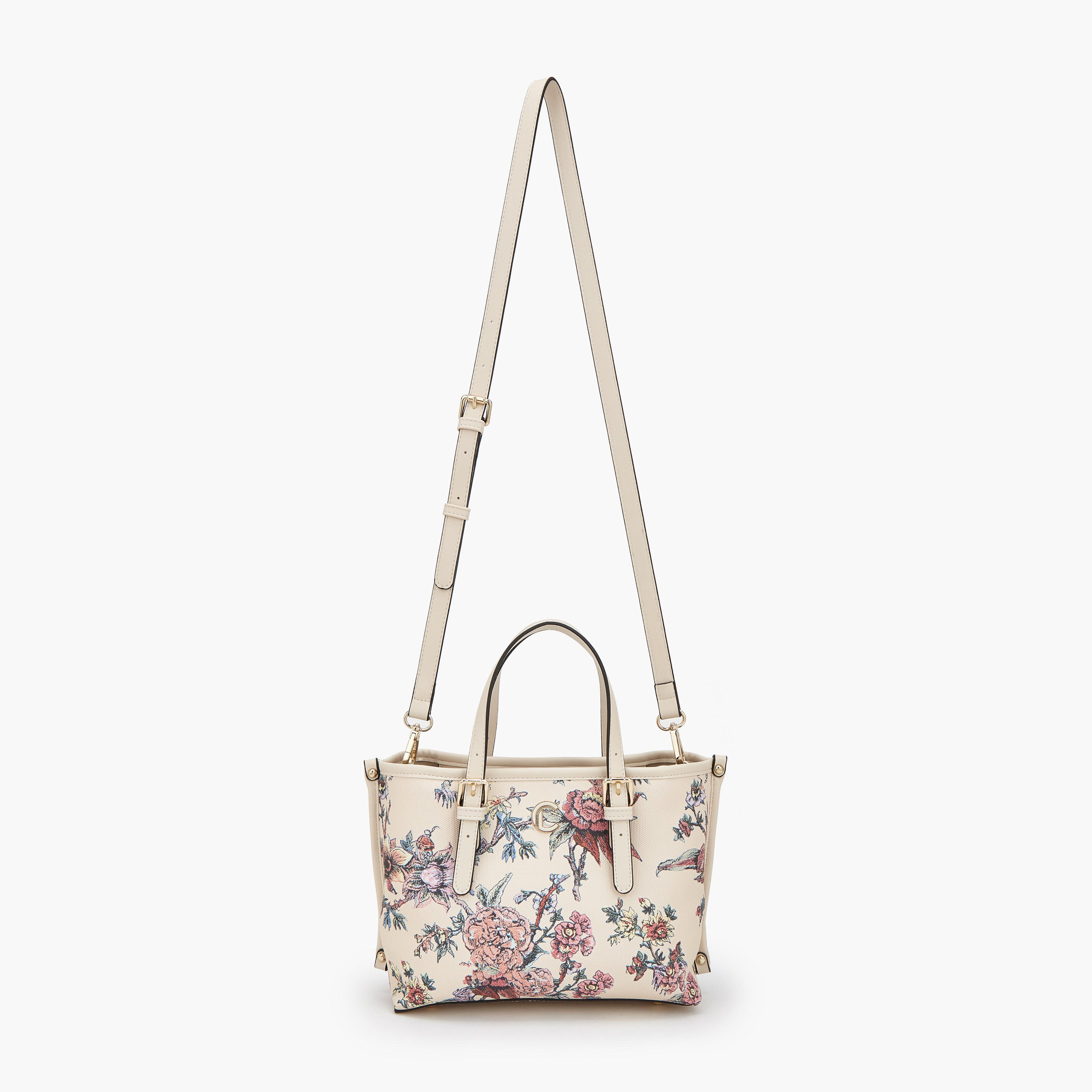 Le Confort Floral Print Tote Bag with Double Handles-women-bagsandwallets-handbags-image-2