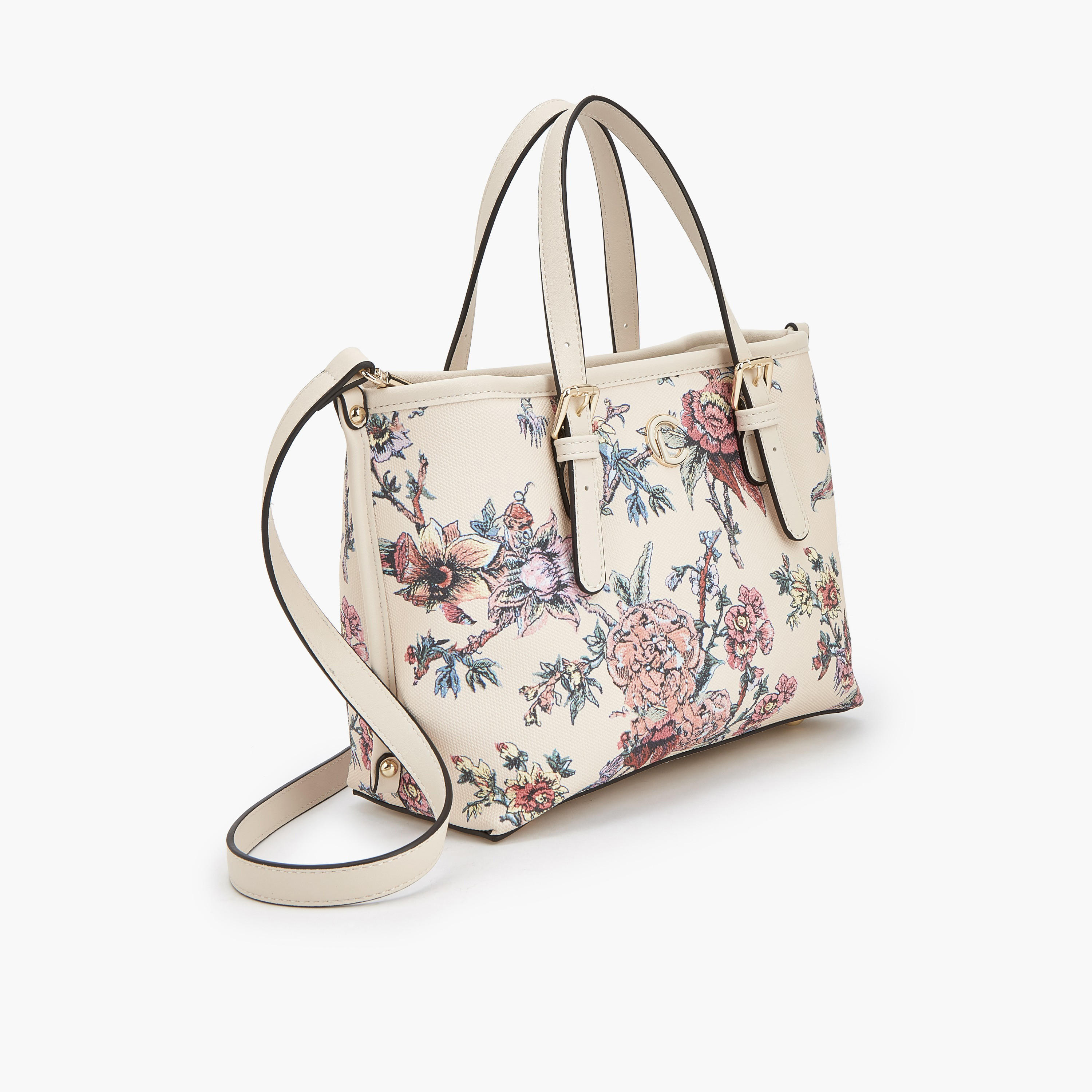 Le Confort Floral Print Tote Bag with Double Handles-women-bagsandwallets-handbags-image-3