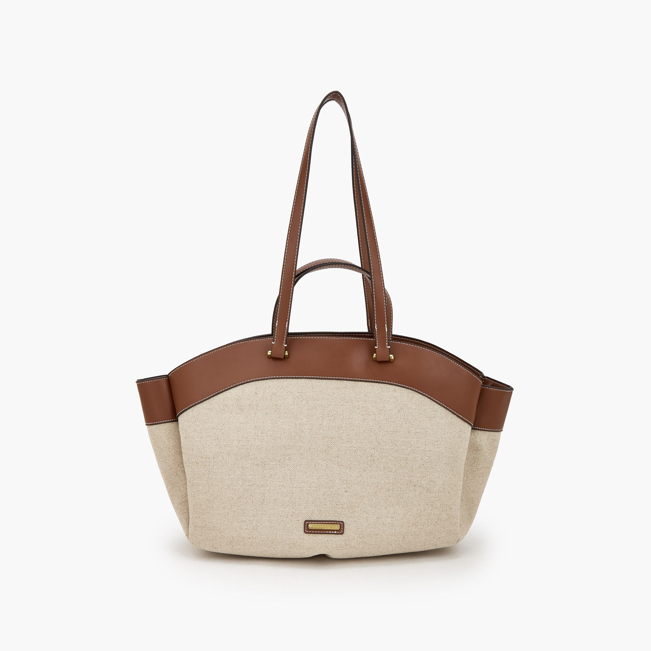 Celeste Textured Tote Bag with Double Handle-women-bagsandwallets-handbags-image-1