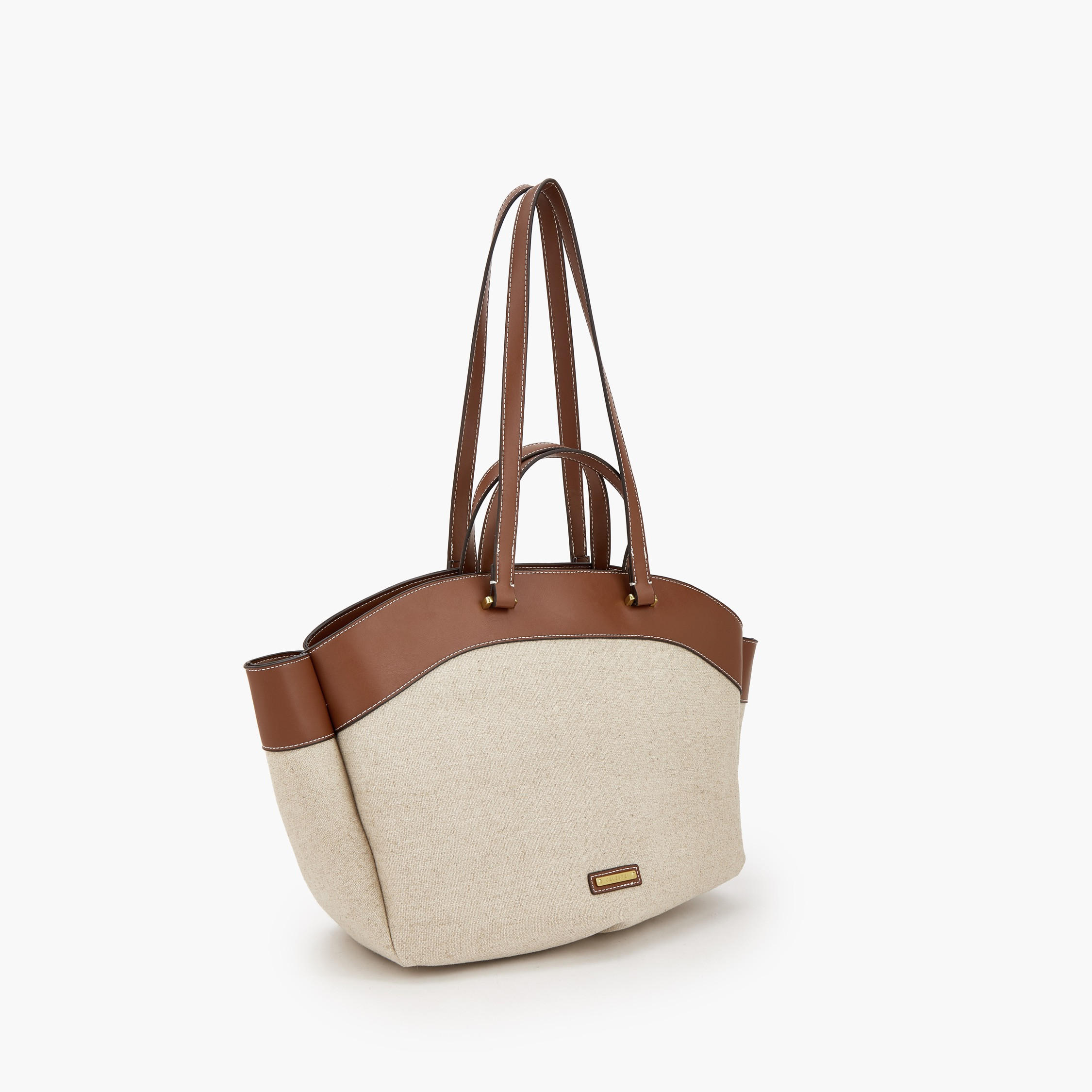 Celeste Textured Tote Bag with Double Handle-women-bagsandwallets-handbags-image-2