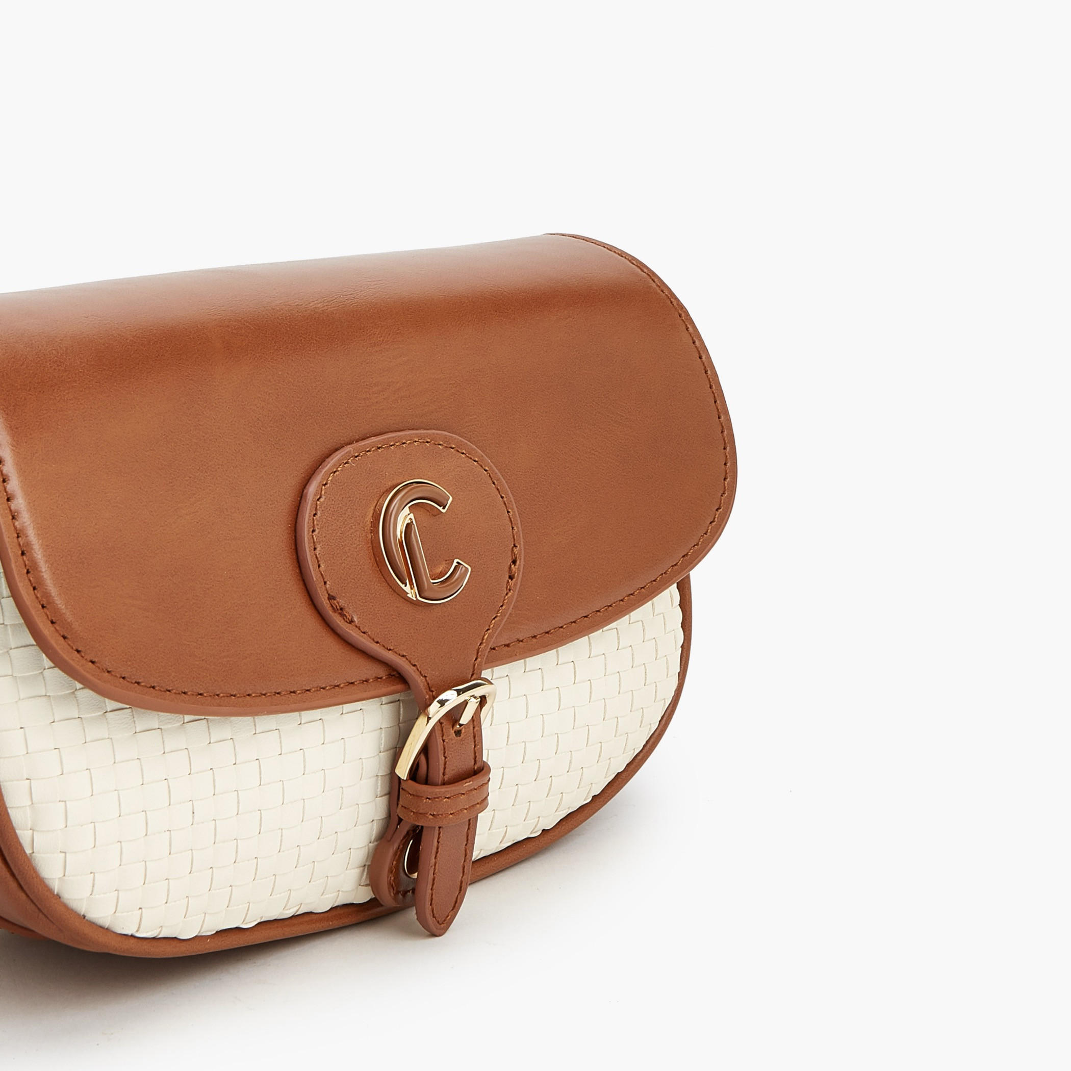 Le Confort Textured Crossbody Bag with Magnetic Button Closure-women-bagsandwallets-handbags-image-4
