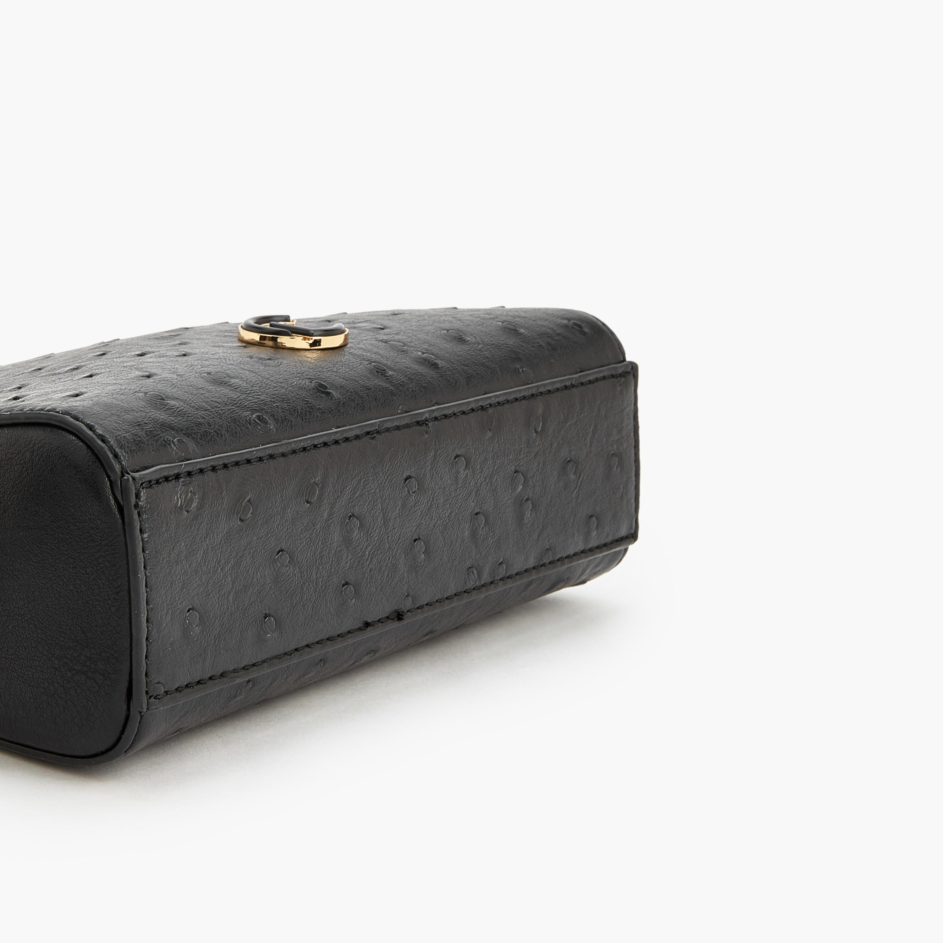 Le Confort Textured Crossbody Bag with Zip Closure-women-bagsandwallets-handbags-image-6