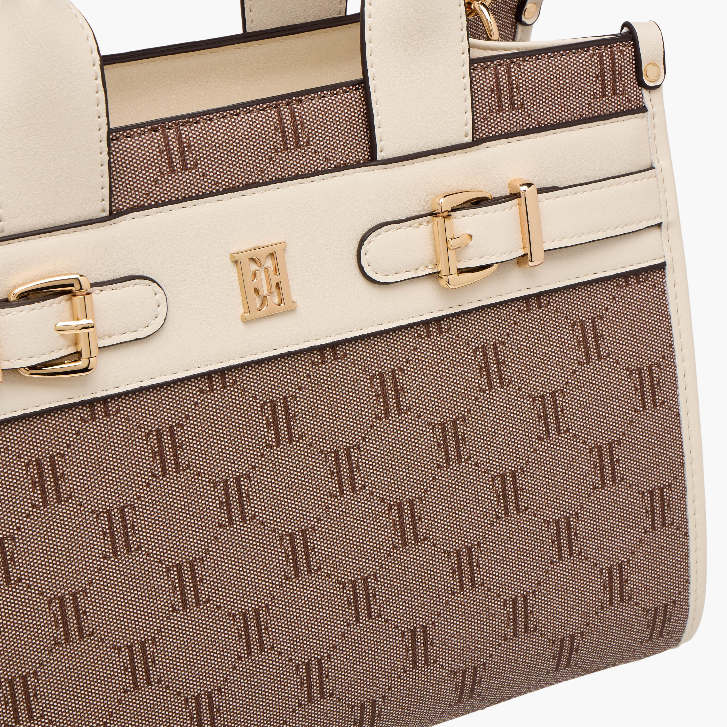 Elle Monogram Texture Tote Bag with Detachable Strap-women-bagsandwallets-handbags-image-4