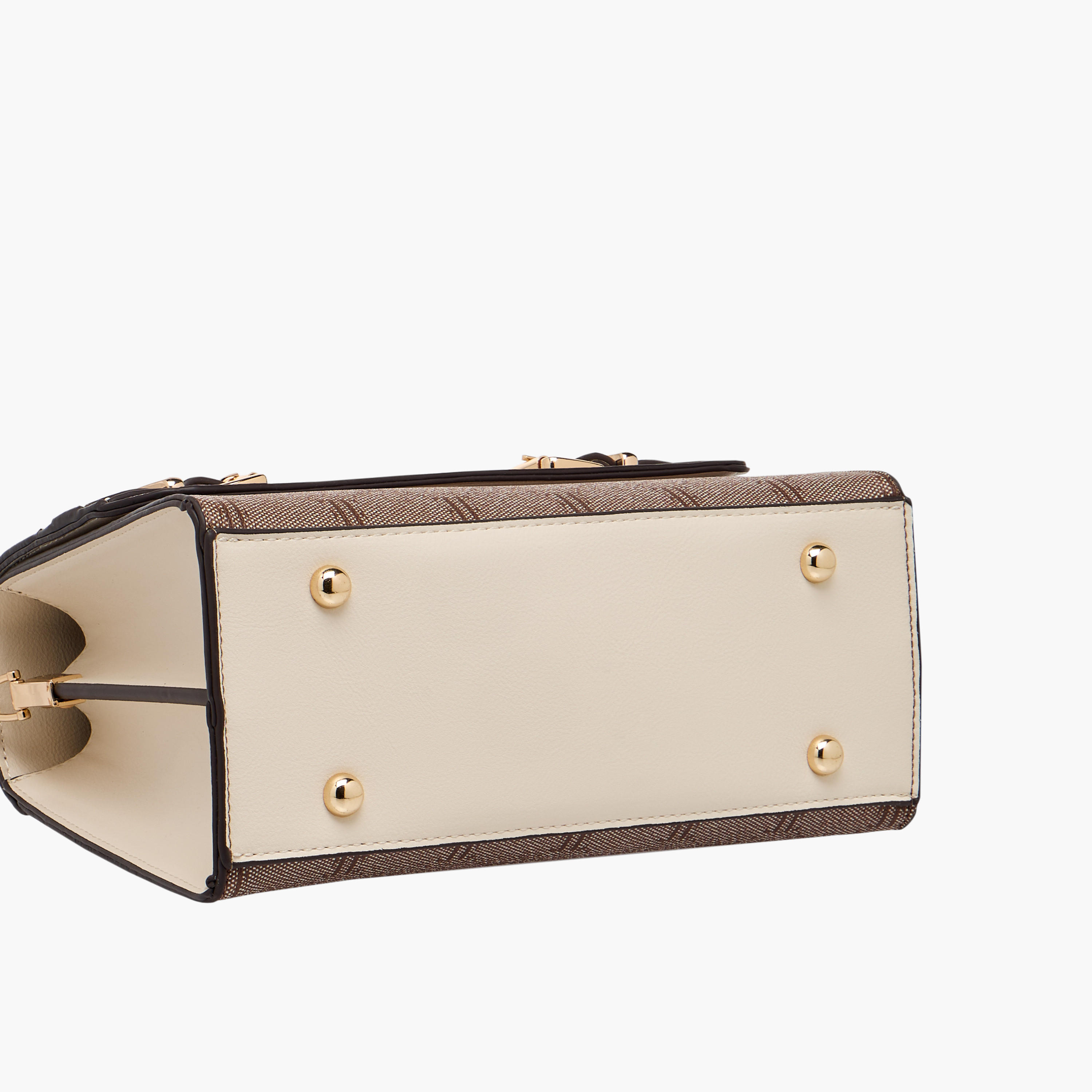 شنطة ساتشيل مونوجرام بارزة الملمس بحزام قابل للفصل من إيل-women-bagsandwallets-handbags-image-6