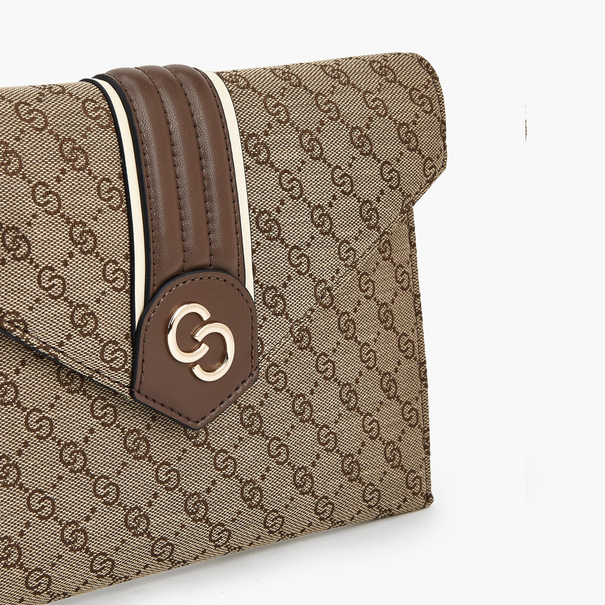 Celeste Monogram Textured Clutch with Wristlet-women-bagsandwallets-handbags-image-3