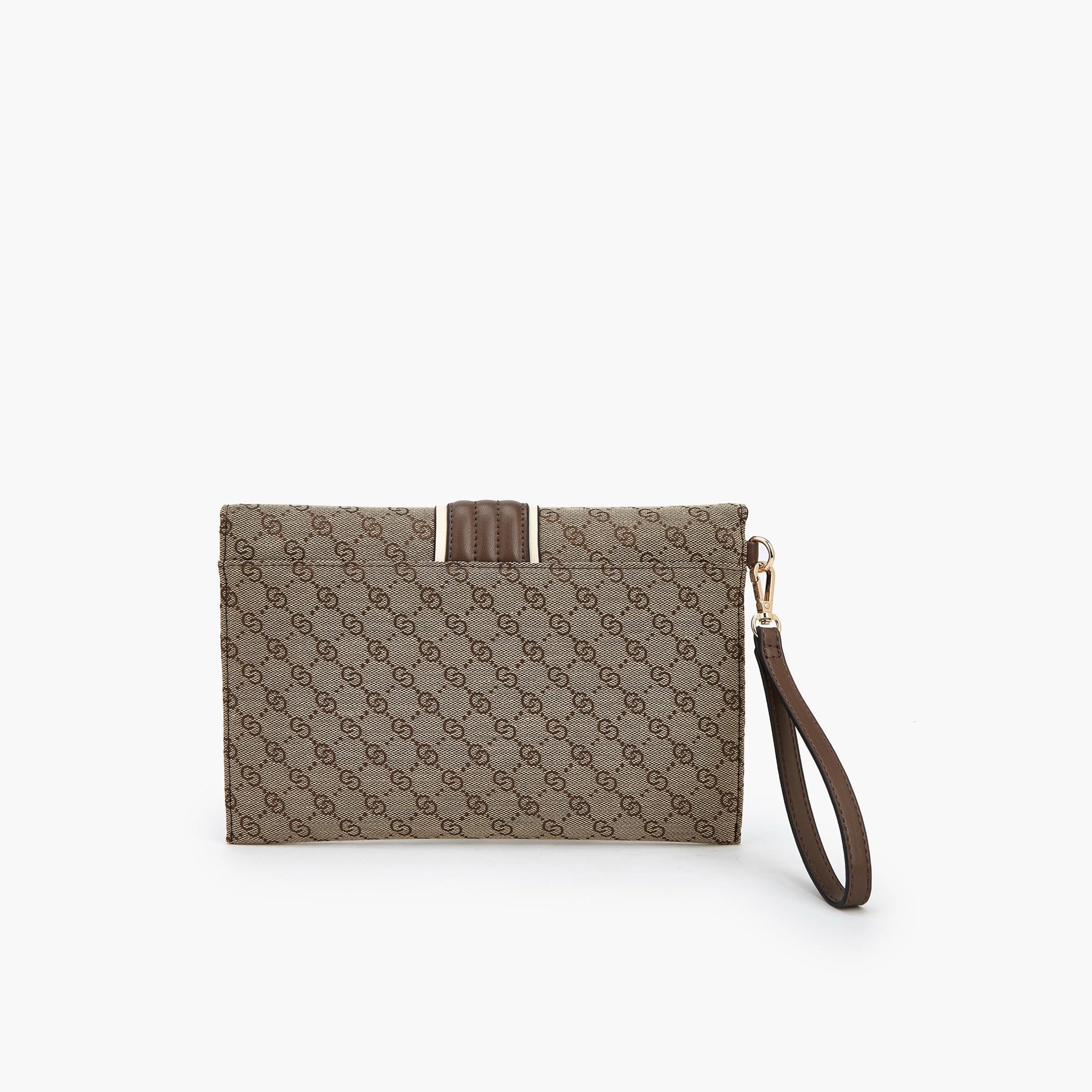 Celeste Monogram Textured Clutch with Wristlet-women-bagsandwallets-handbags-image-5