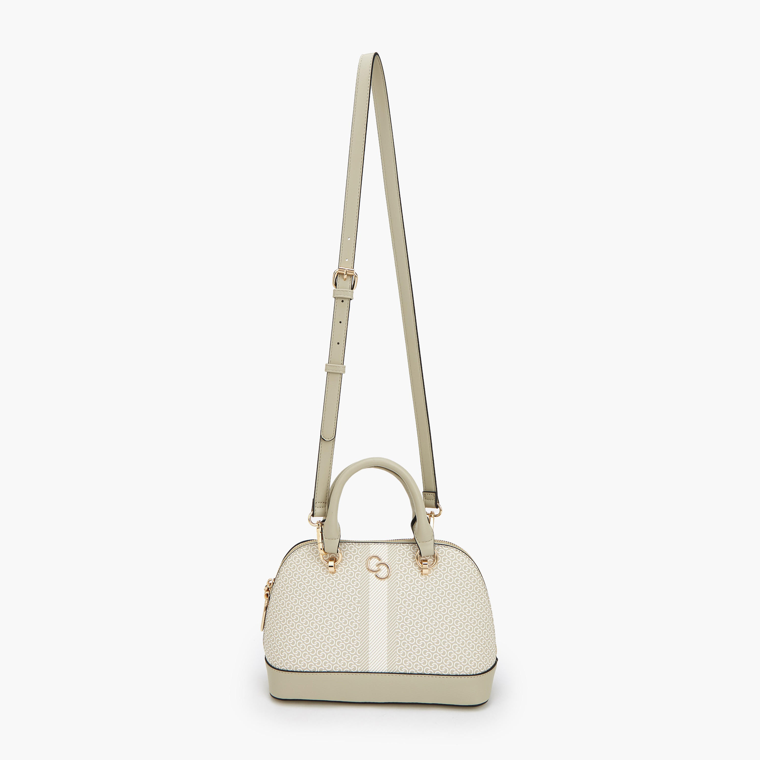 Celeste Monogram Print Dome Bag with Double Handle-women-bagsandwallets-handbags-image-3