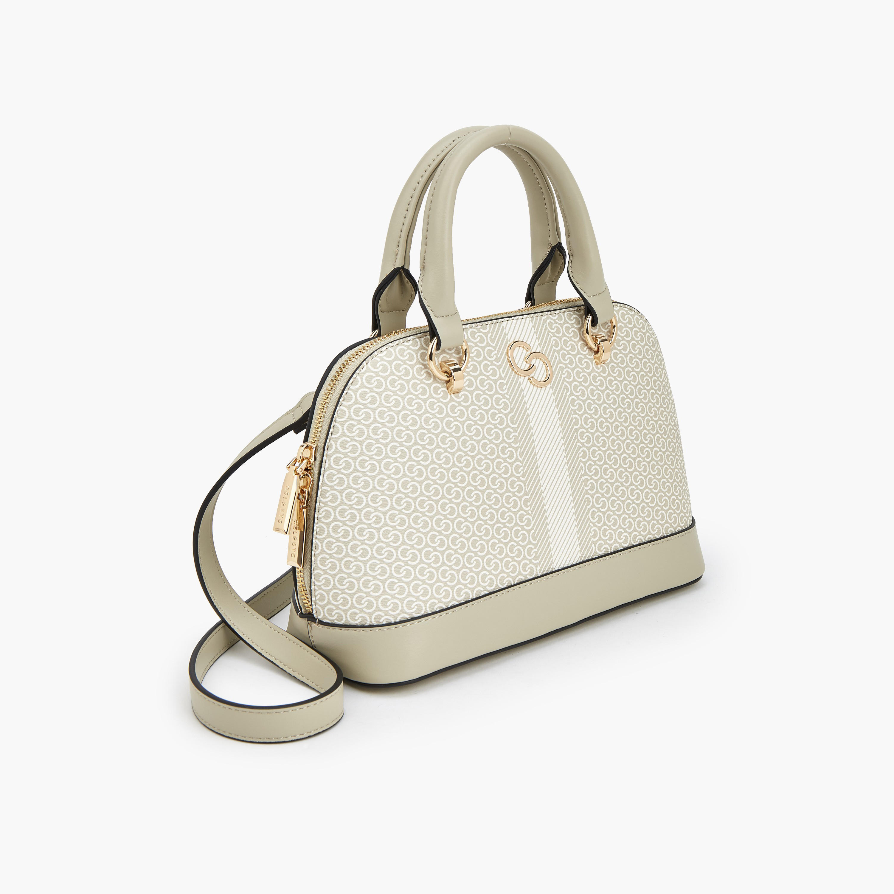Celeste Monogram Print Dome Bag with Double Handle-women-bagsandwallets-handbags-image-5