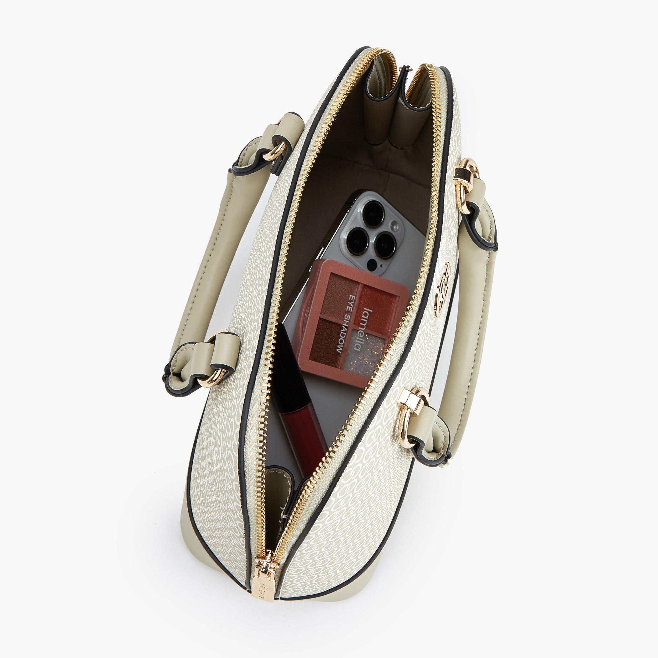 Celeste Monogram Print Dome Bag with Double Handle-women-bagsandwallets-handbags-image-8