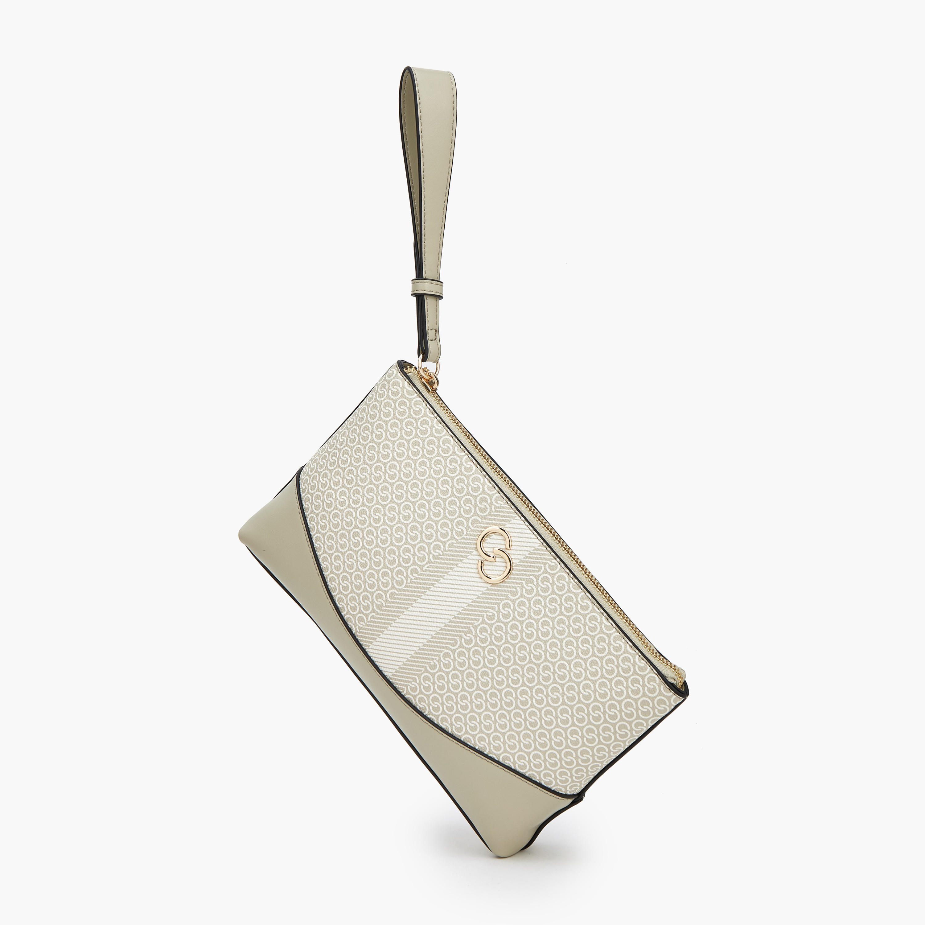 شنطة كلاتش بطبعات مونوجرام وسحاب إغلاق-women-bagsandwallets-handbags-image-7