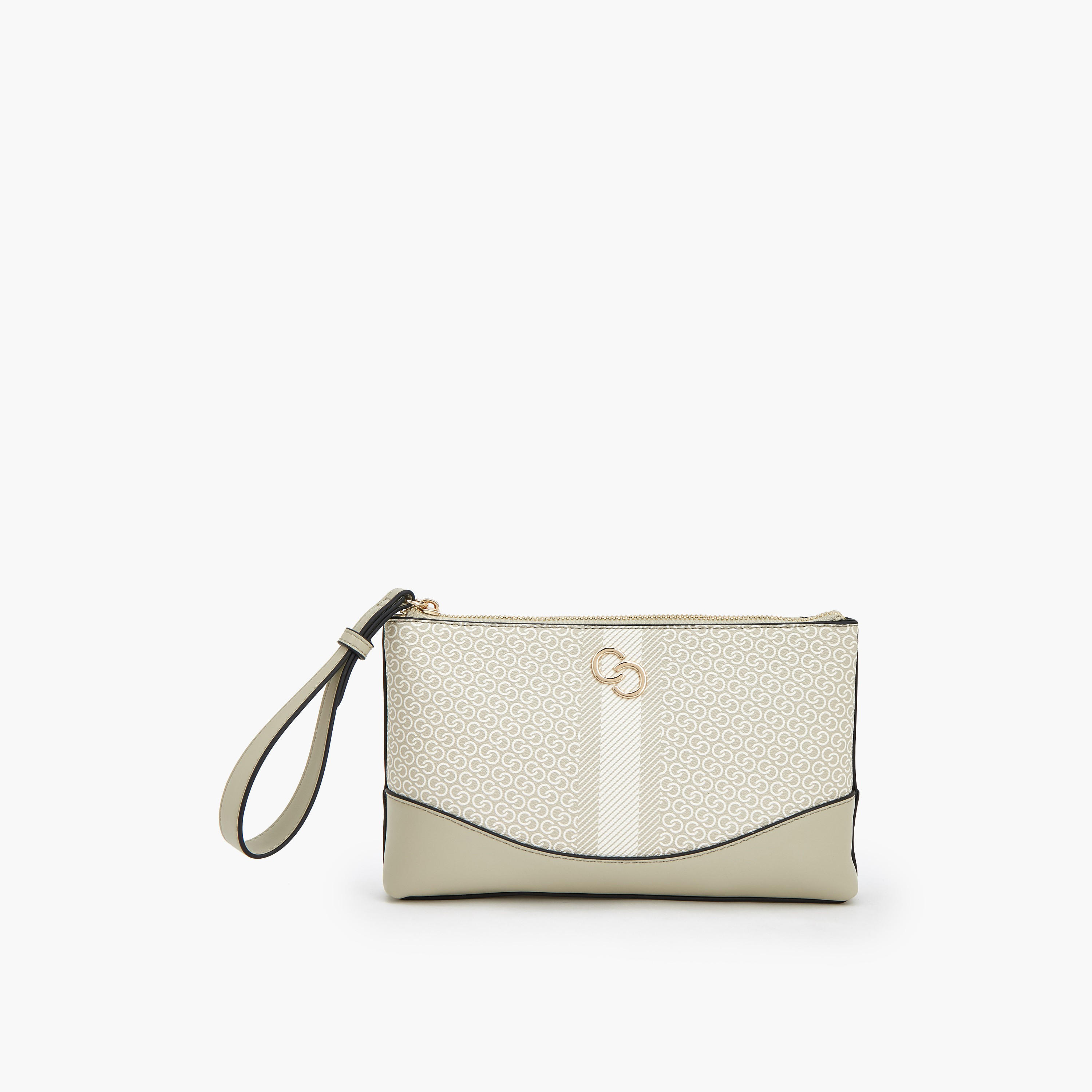 شنطة كلاتش بطبعات مونوجرام وسحاب إغلاق-women-bagsandwallets-handbags-image-6