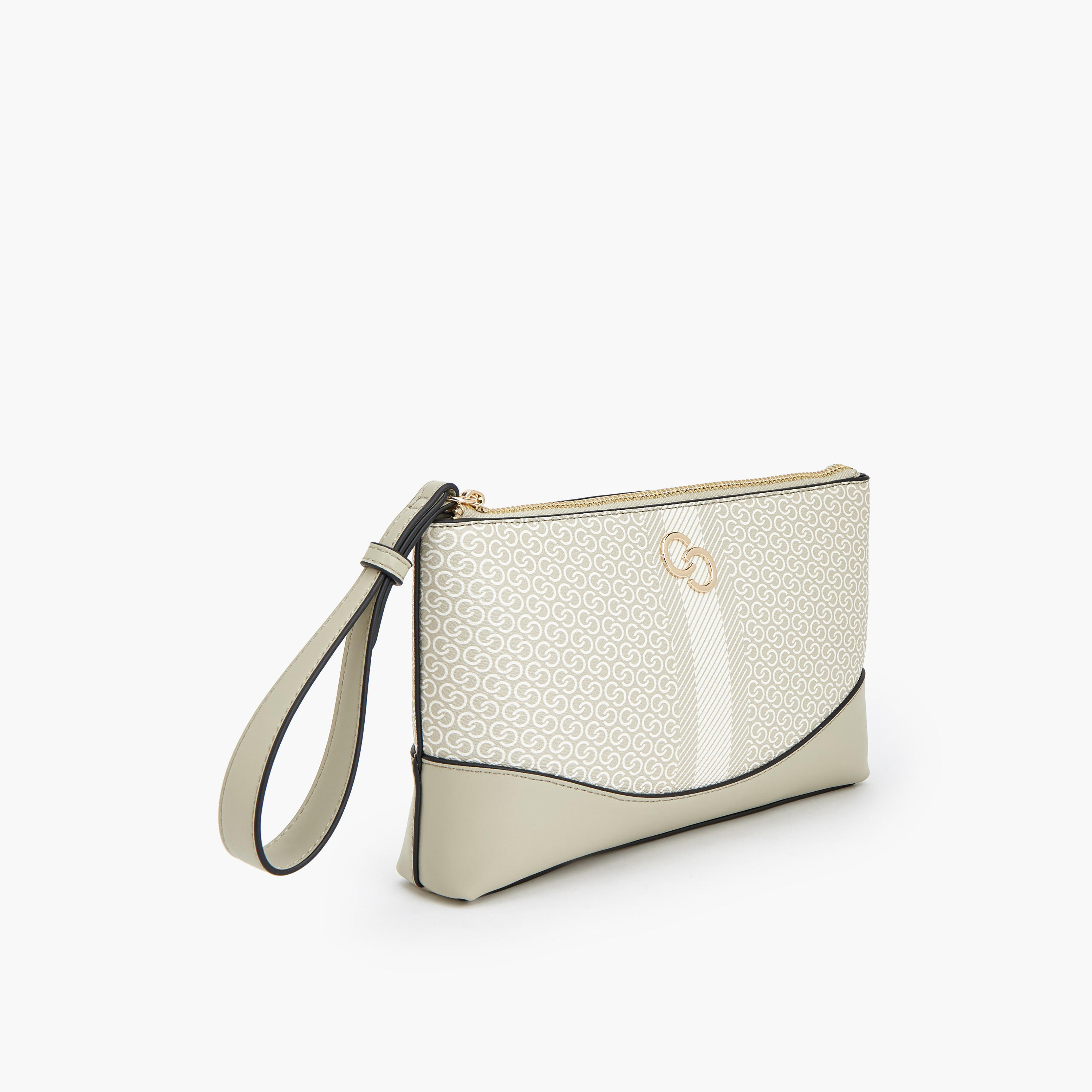 شنطة كلاتش بطبعات مونوجرام وسحاب إغلاق-women-bagsandwallets-handbags-image-5