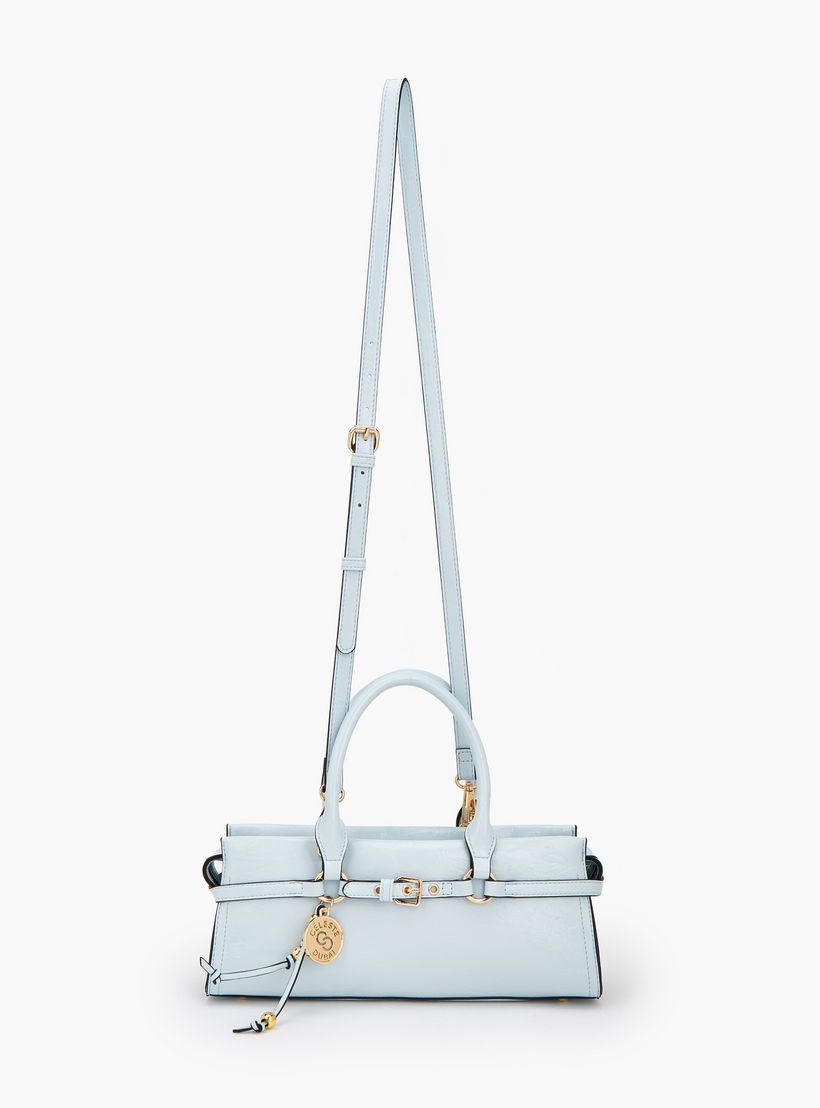 Celeste Buckle Detail Tote Bag with Double Handle-women-bagsandwallets-handbags-image-3