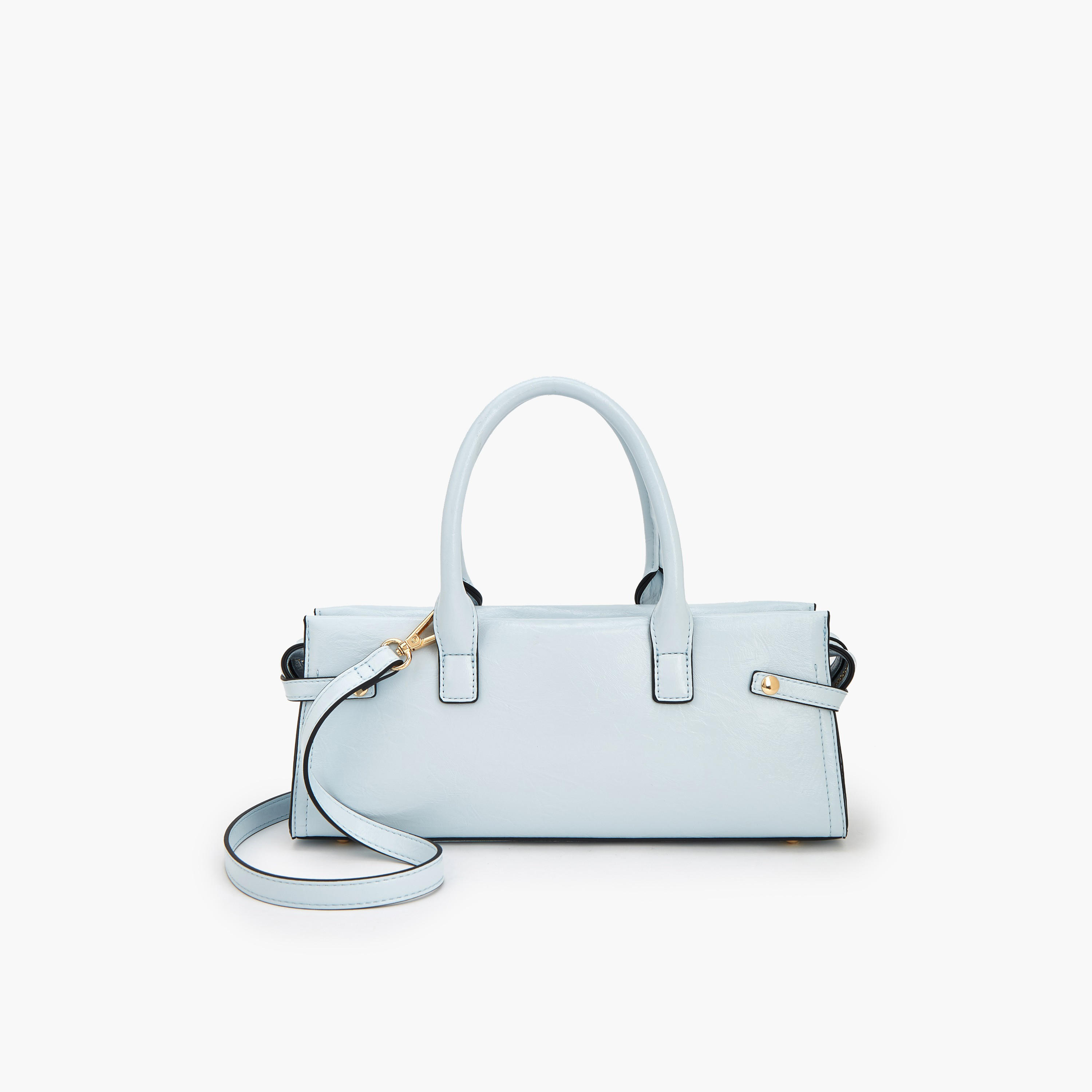 Celeste Buckle Detail Tote Bag with Double Handle-women-bagsandwallets-handbags-image-6