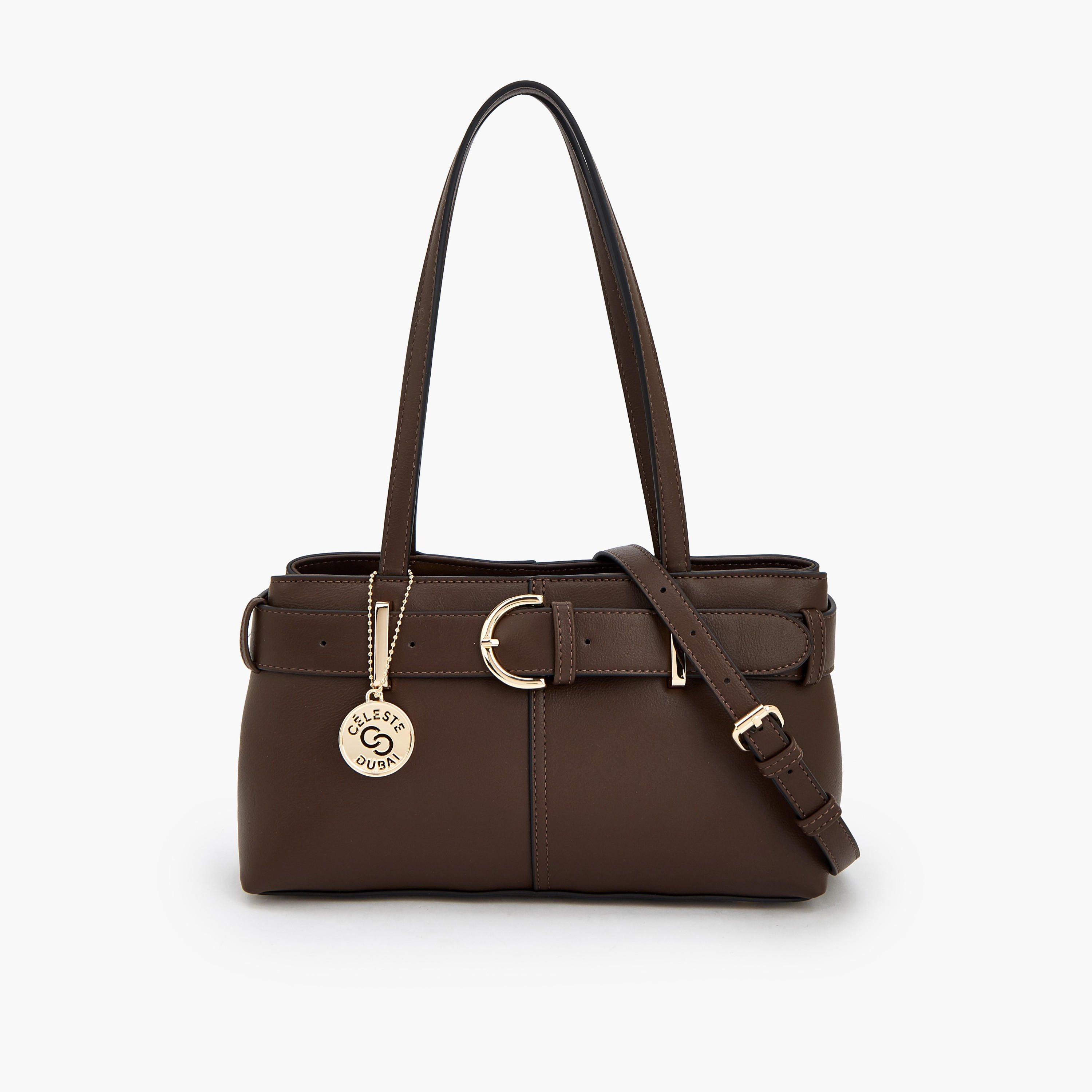 شنطة توتي بتفاصيل إبزيم ومقبض مزدوج من سيليست-women-bagsandwallets-handbags-image-1