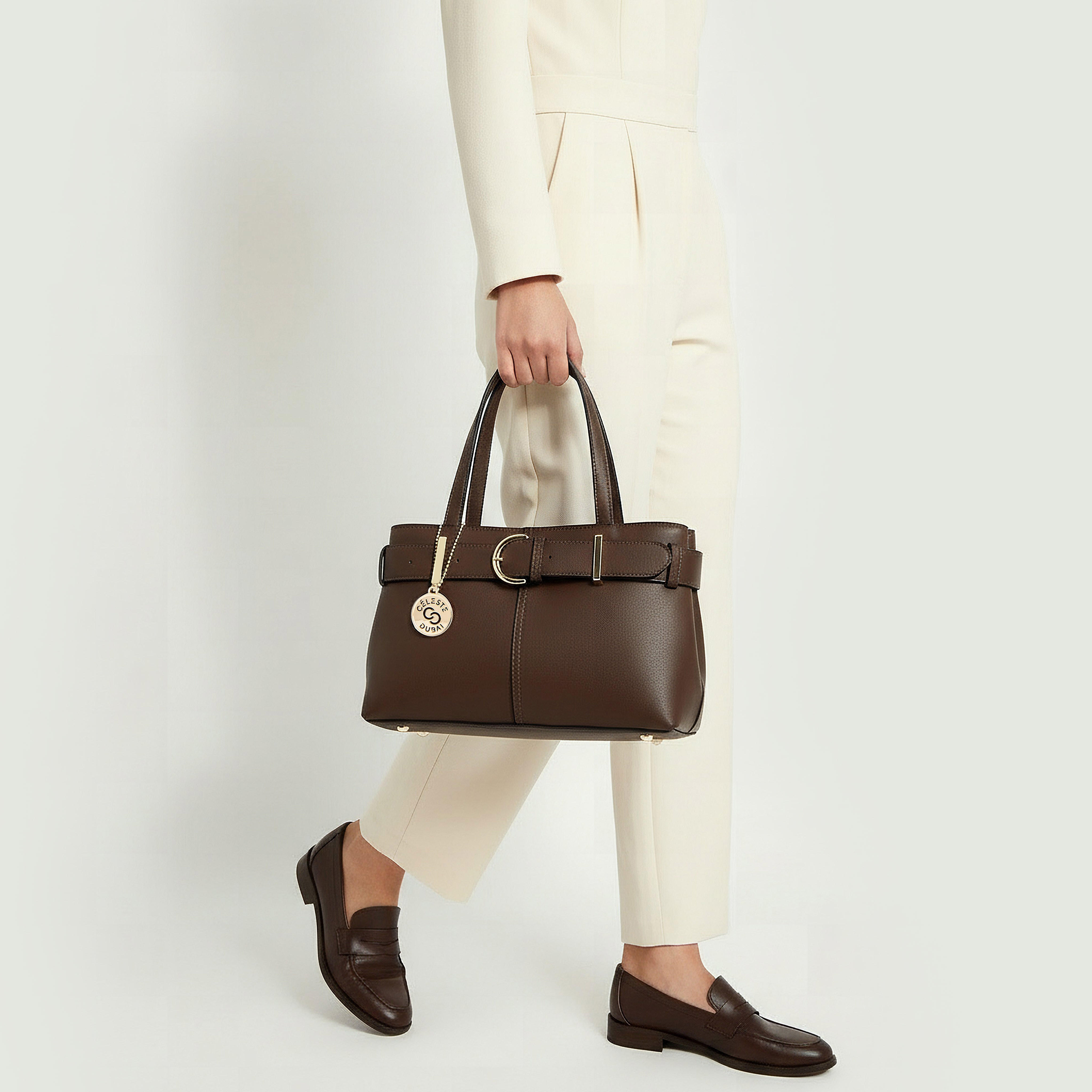 شنطة توتي بتفاصيل إبزيم ومقبض مزدوج من سيليست-women-bagsandwallets-handbags-image-2