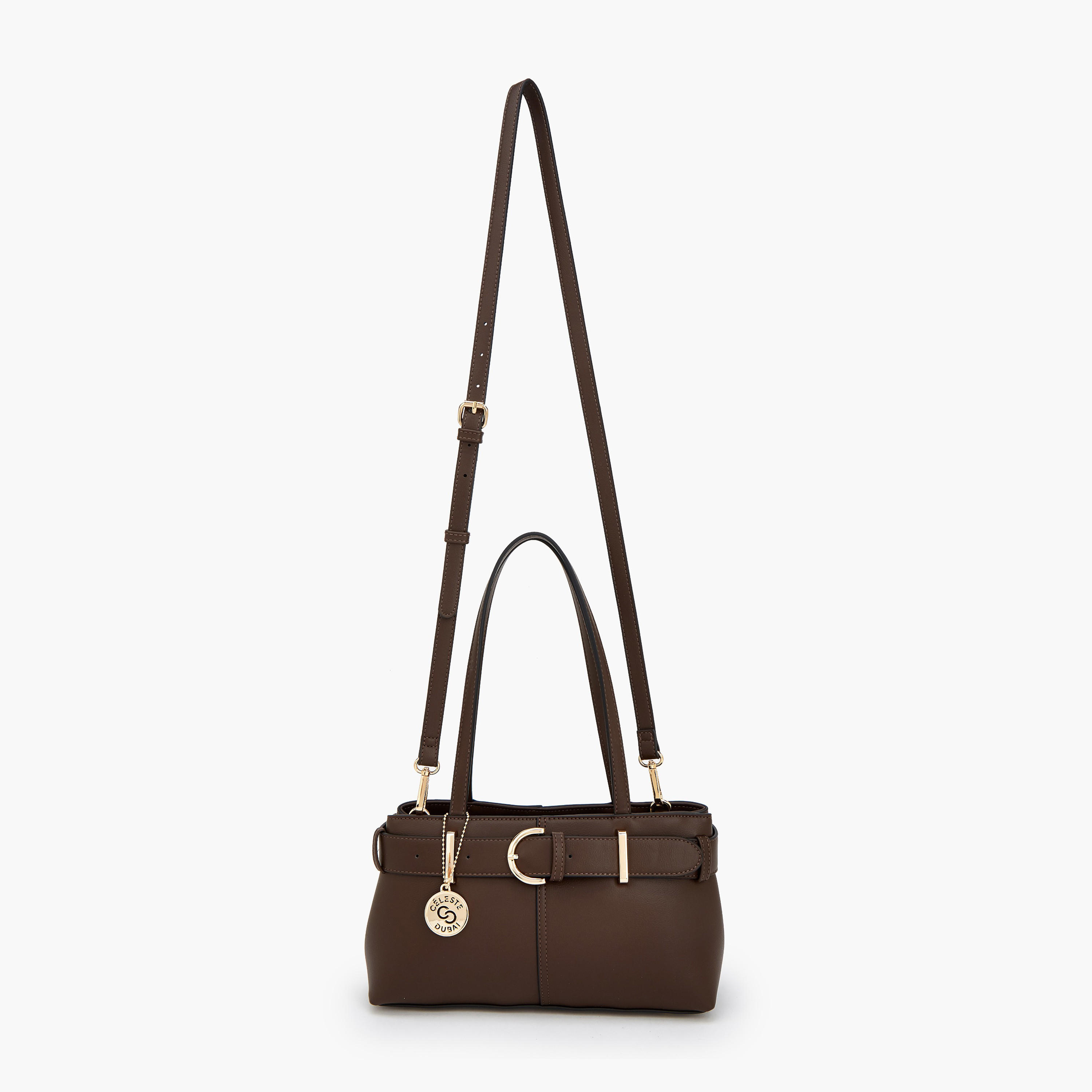 شنطة توتي بتفاصيل إبزيم ومقبض مزدوج من سيليست-women-bagsandwallets-handbags-image-3