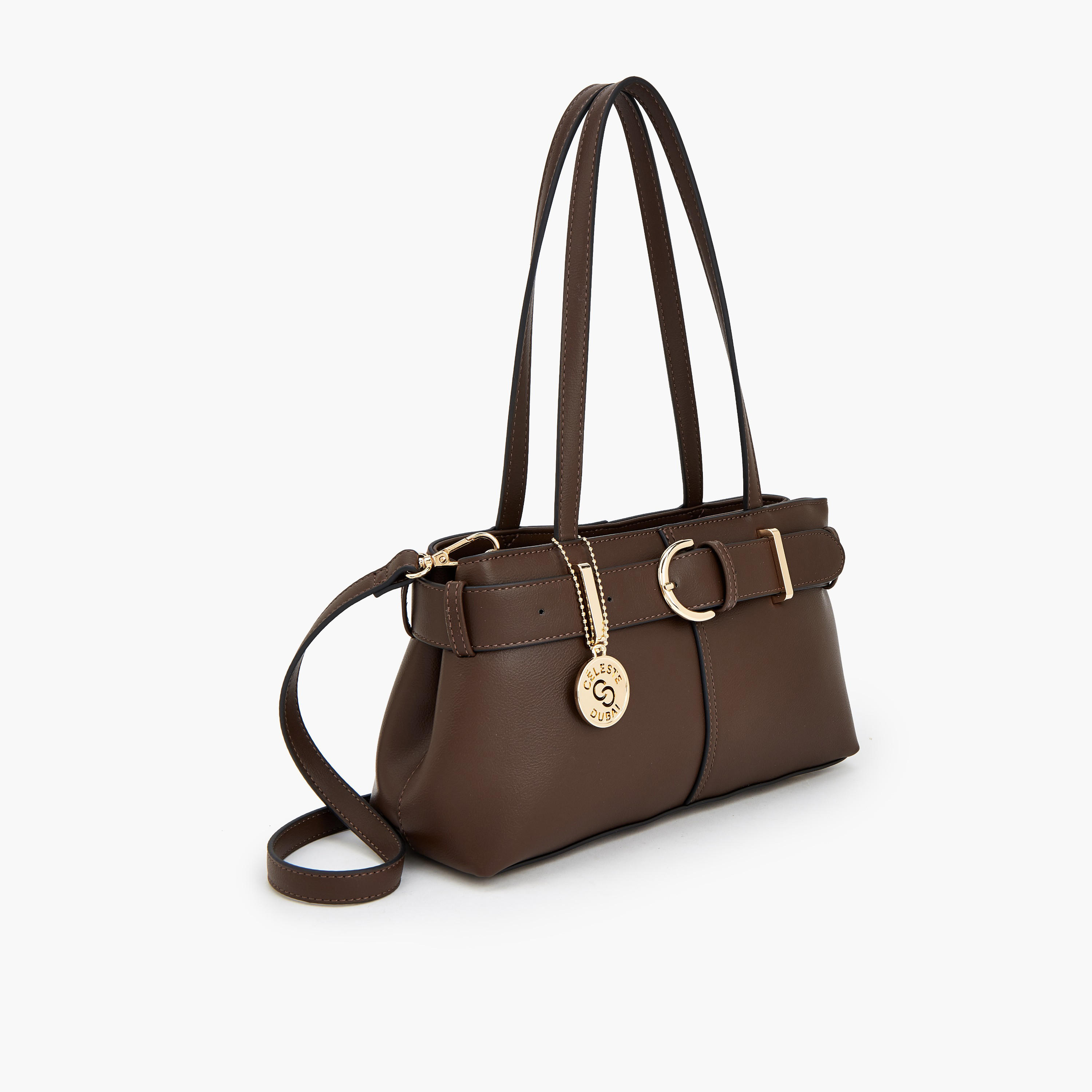 شنطة توتي بتفاصيل إبزيم ومقبض مزدوج من سيليست-women-bagsandwallets-handbags-image-4