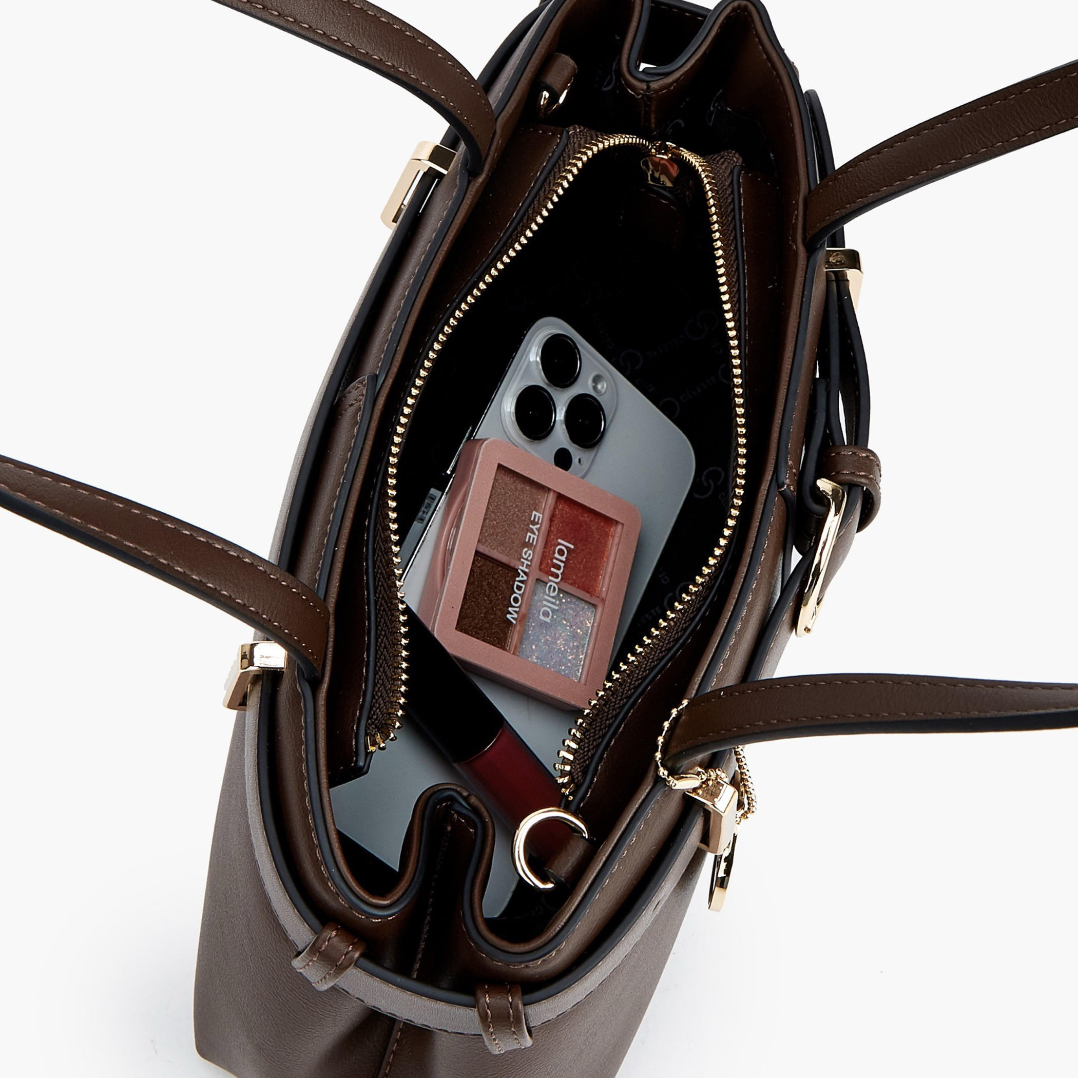 شنطة توتي بتفاصيل إبزيم ومقبض مزدوج من سيليست-women-bagsandwallets-handbags-image-9