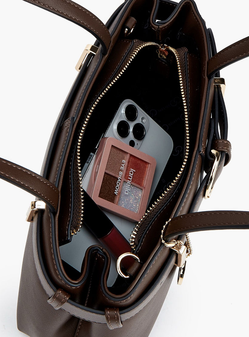 شنطة توتي بتفاصيل إبزيم ومقبض مزدوج من سيليست-women-bagsandwallets-handbags-image-9