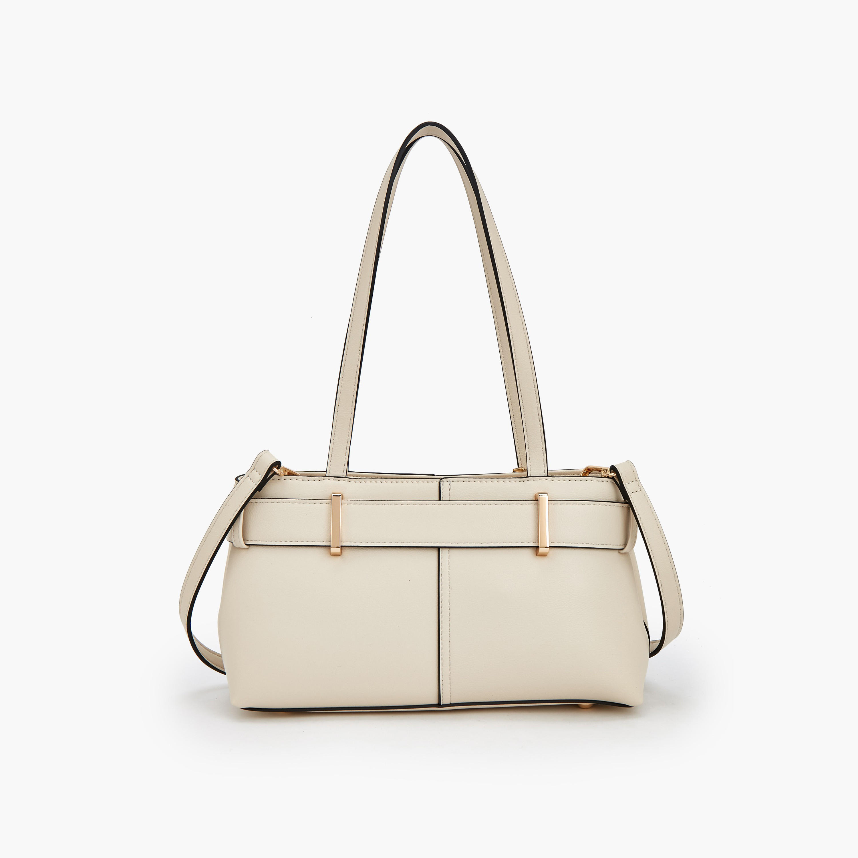 Celeste Buckle Detail Tote Bag with Double Handle-women-bagsandwallets-handbags-image-6