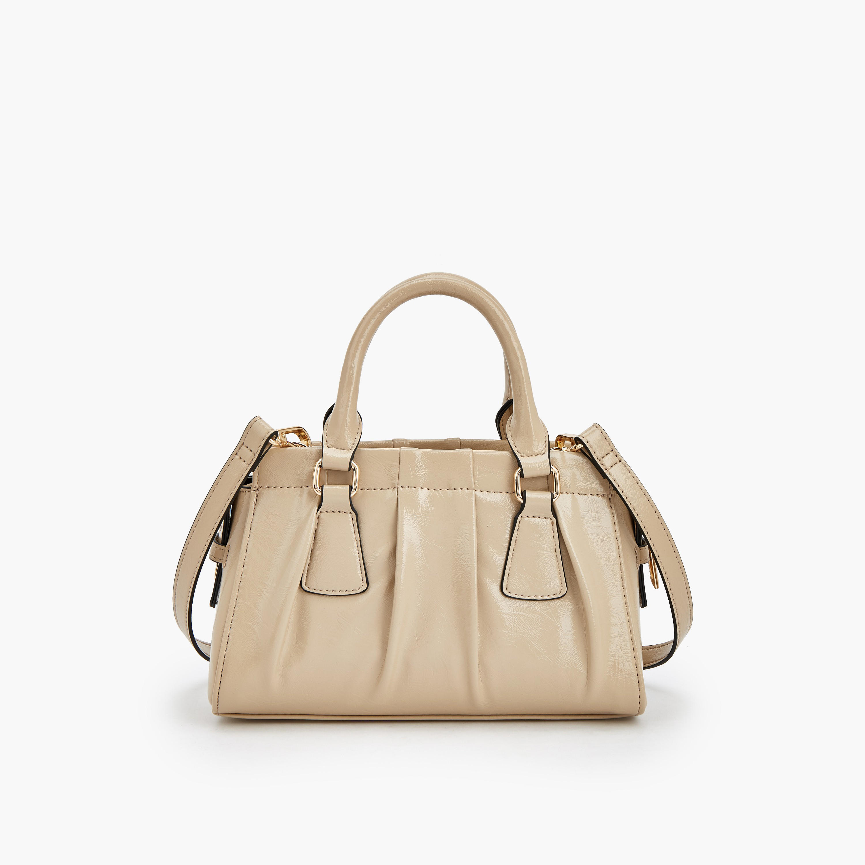 Celeste Buckle Detail Tote Bag with Double Handle-women-bagsandwallets-handbags-image-6