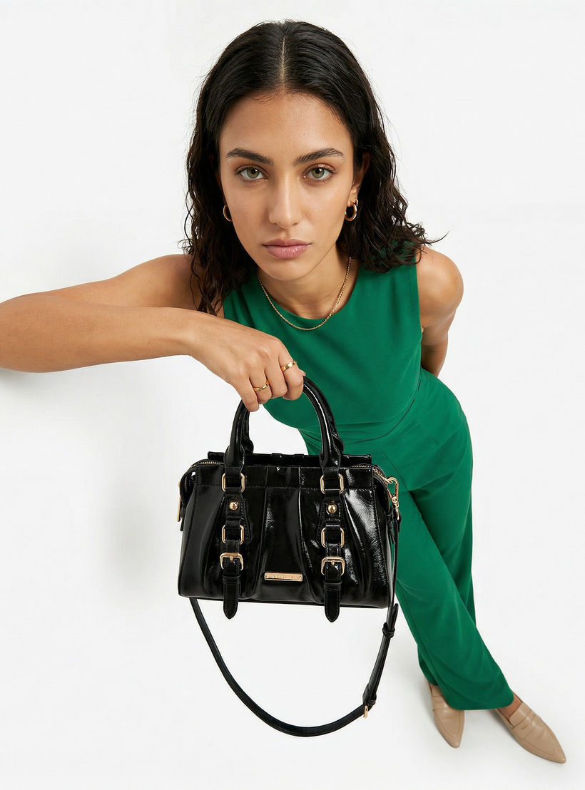 Celeste Buckle Detail Tote Bag with Double Handle-women-bagsandwallets-handbags-image-10