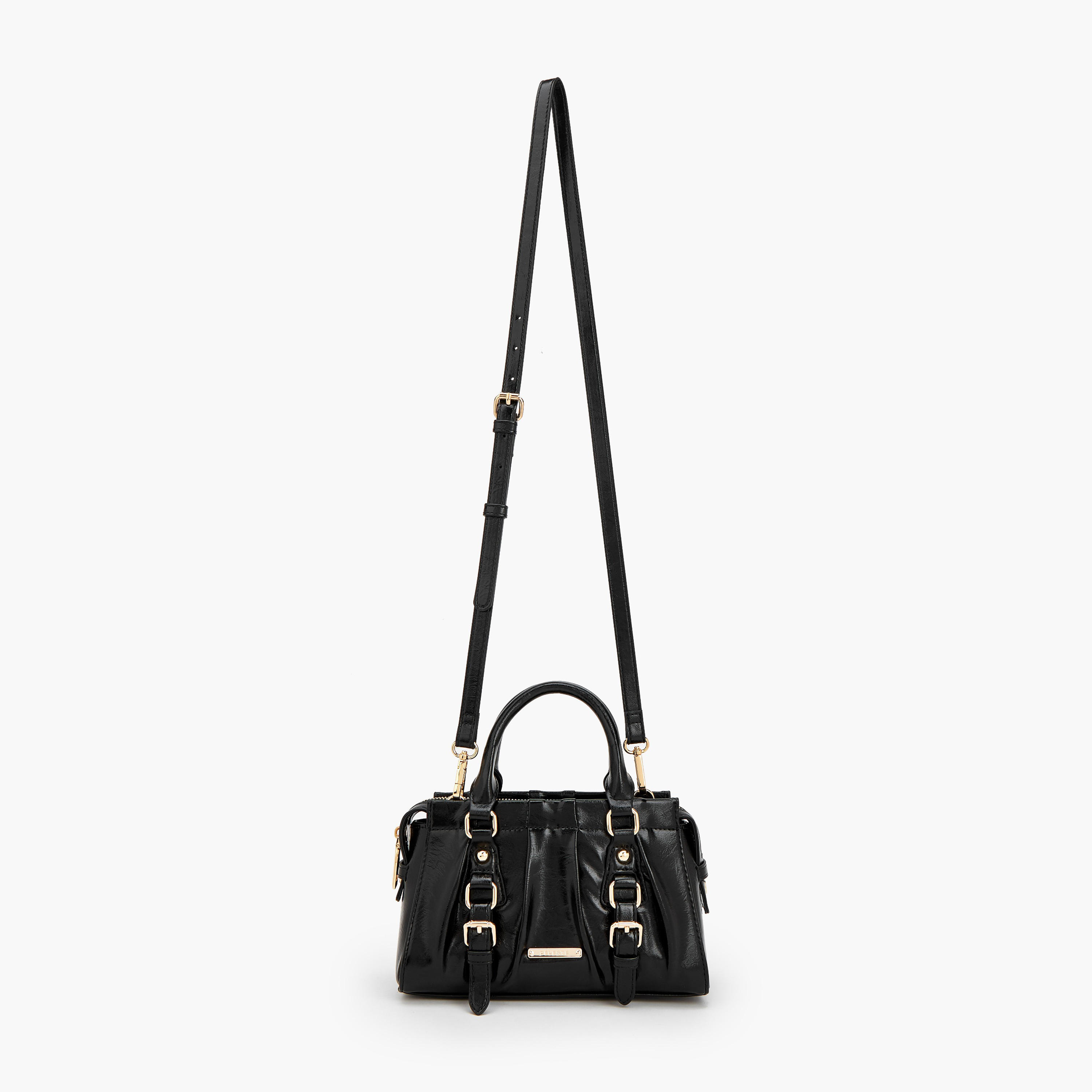 Celeste Buckle Detail Tote Bag with Double Handle-women-bagsandwallets-handbags-image-3