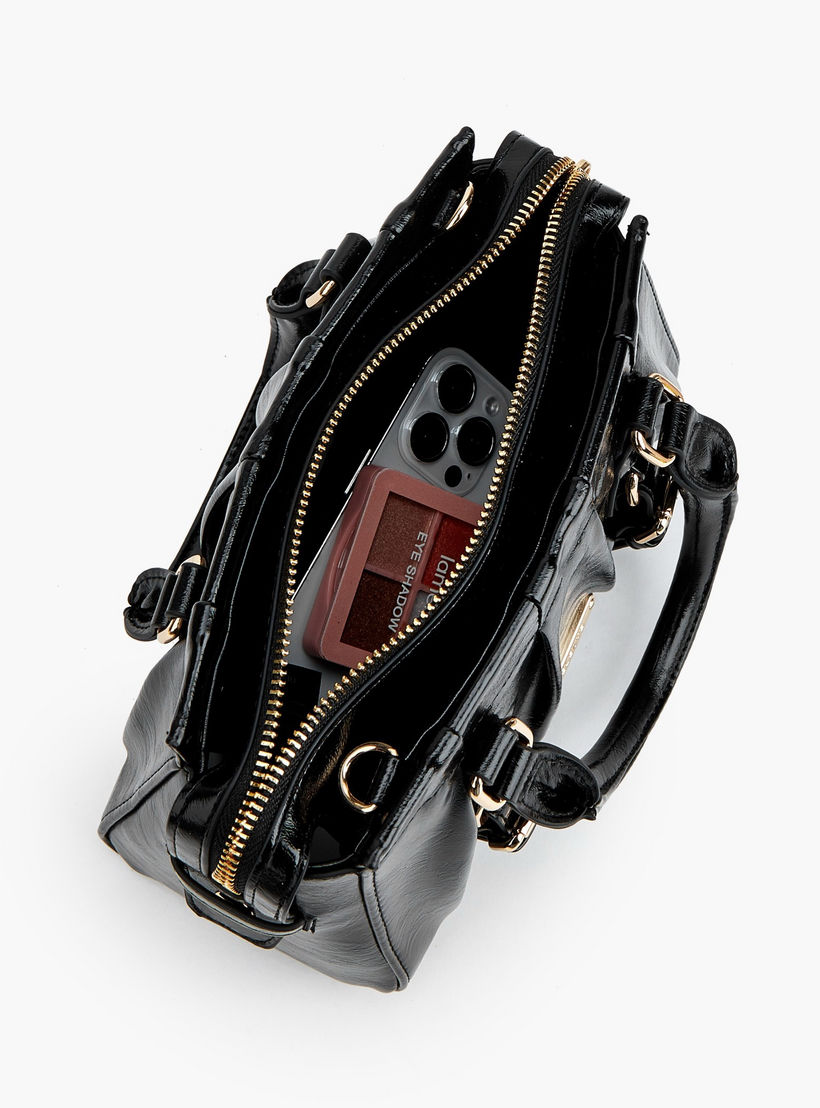 Celeste Buckle Detail Tote Bag with Double Handle-women-bagsandwallets-handbags-image-9