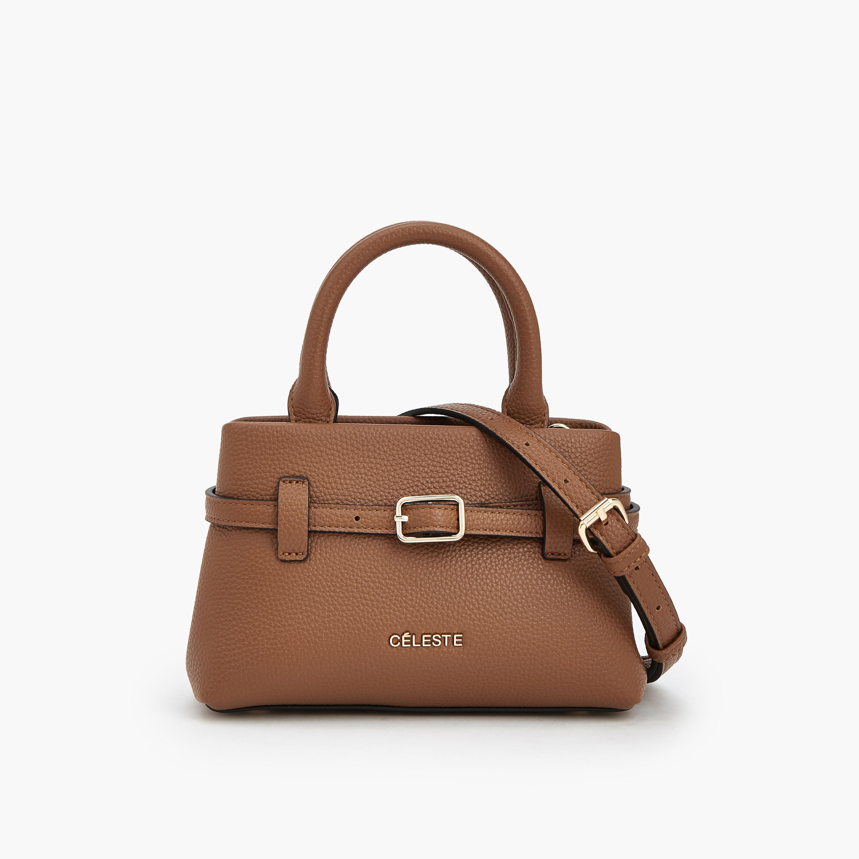 شنطة توتي بتفاصيل إبزيم ومقبض مزدوج من سيليست-women-bagsandwallets-handbags-image-1