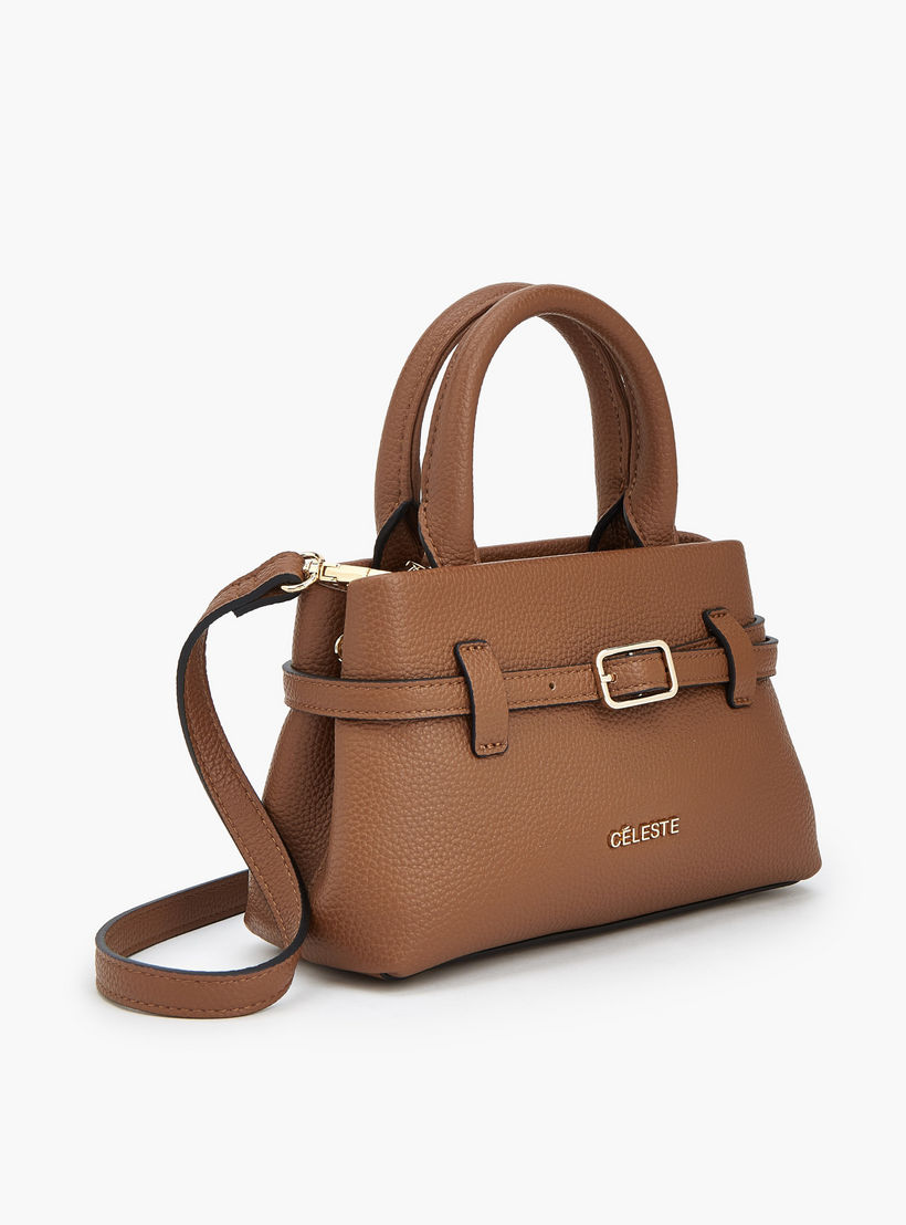 شنطة توتي بتفاصيل إبزيم ومقبض مزدوج من سيليست-women-bagsandwallets-handbags-image-4