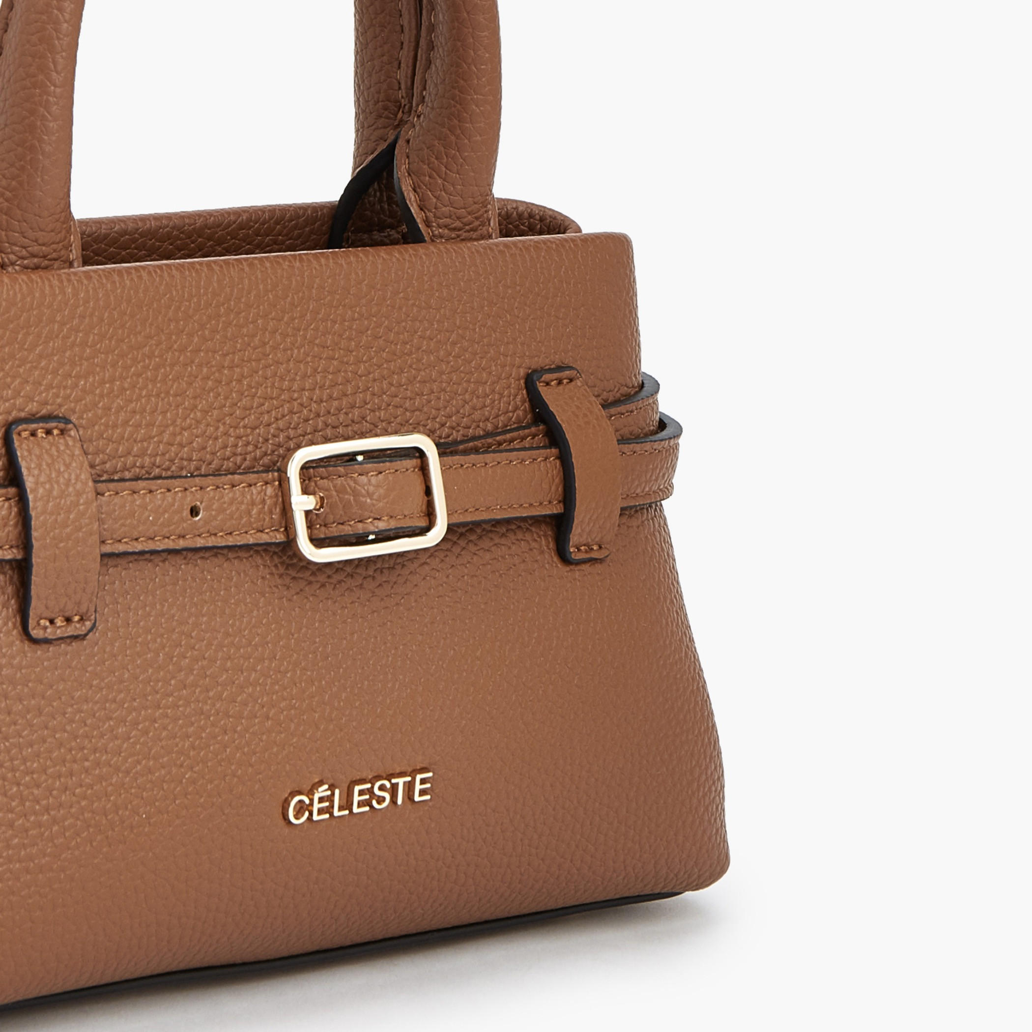 Celeste Buckle Detail Tote Bag with Double Handle-women-bagsandwallets-handbags-image-5