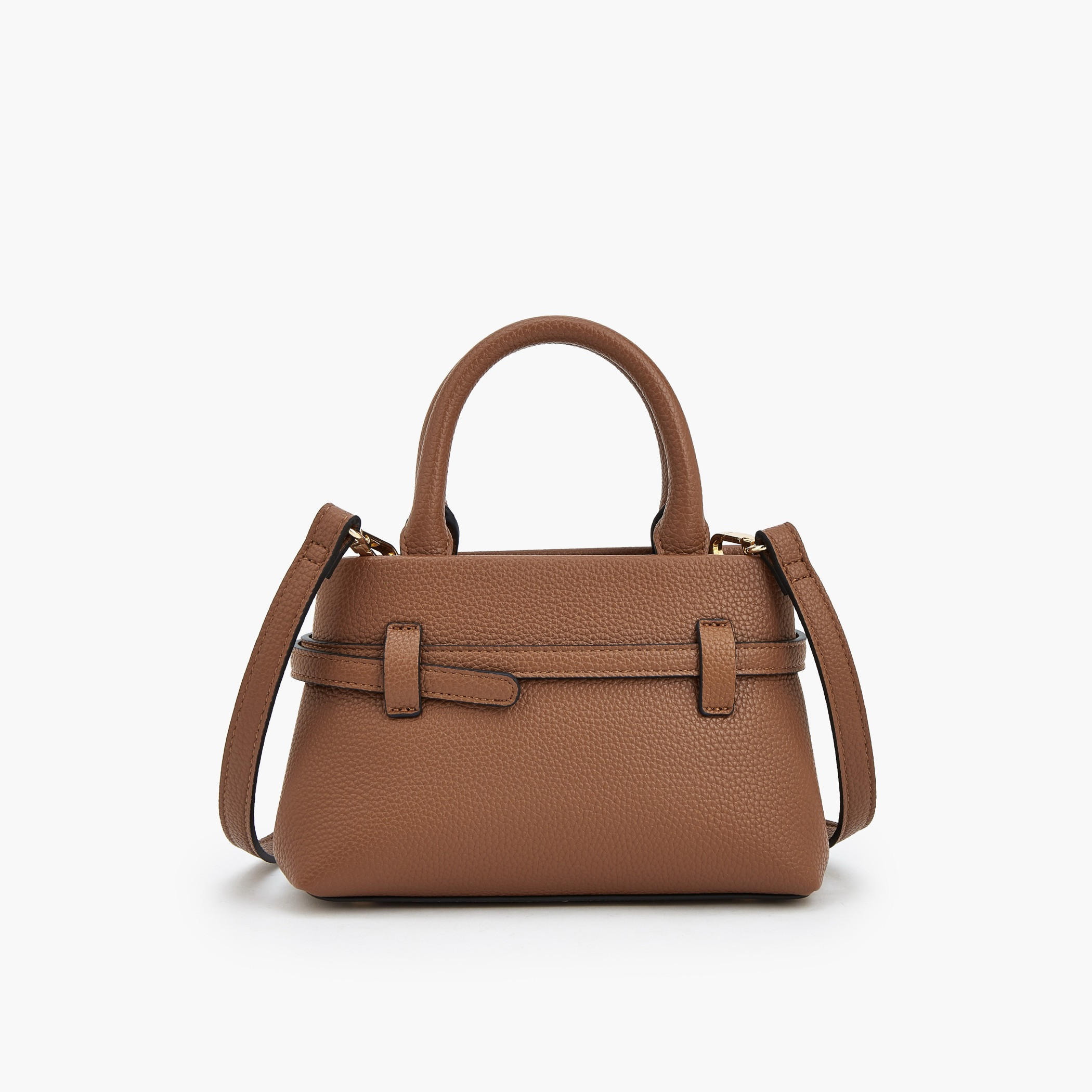 Celeste Buckle Detail Tote Bag with Double Handle-women-bagsandwallets-handbags-image-6