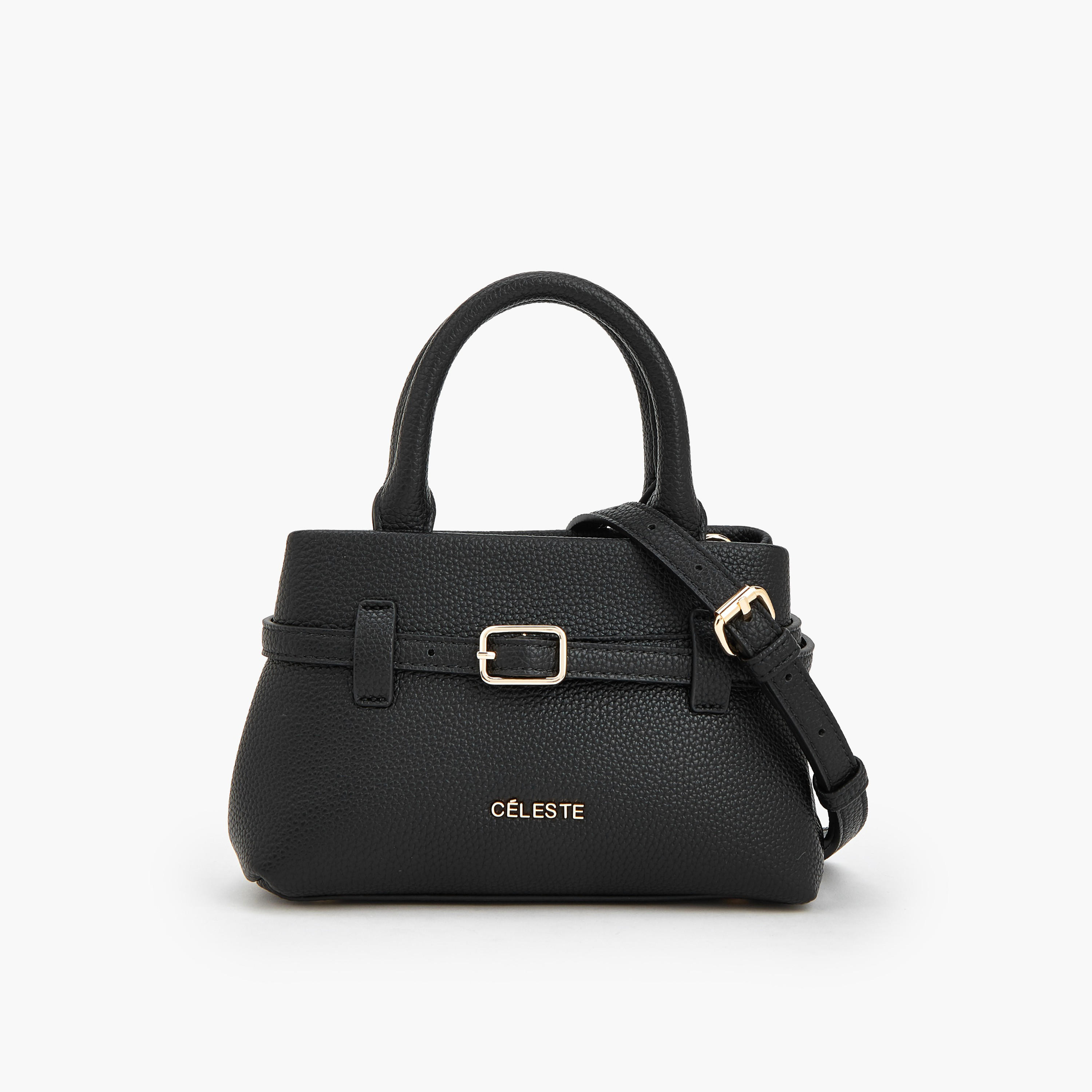 شنطة توتي بتفاصيل إبزيم ومقبض مزدوج من سيليست-women-bagsandwallets-handbags-image-9