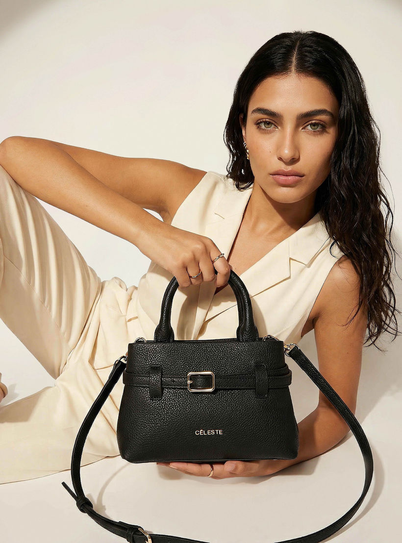 شنطة توتي بتفاصيل إبزيم ومقبض مزدوج من سيليست-women-bagsandwallets-handbags-image-8