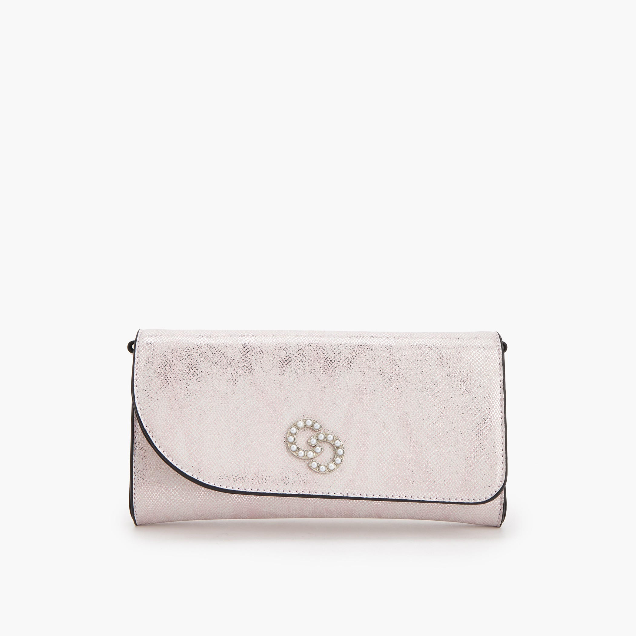 Celeste Textured Crossbody Bag with Detachable Chain Strap-women-bagsandwallets-handbags-image-1