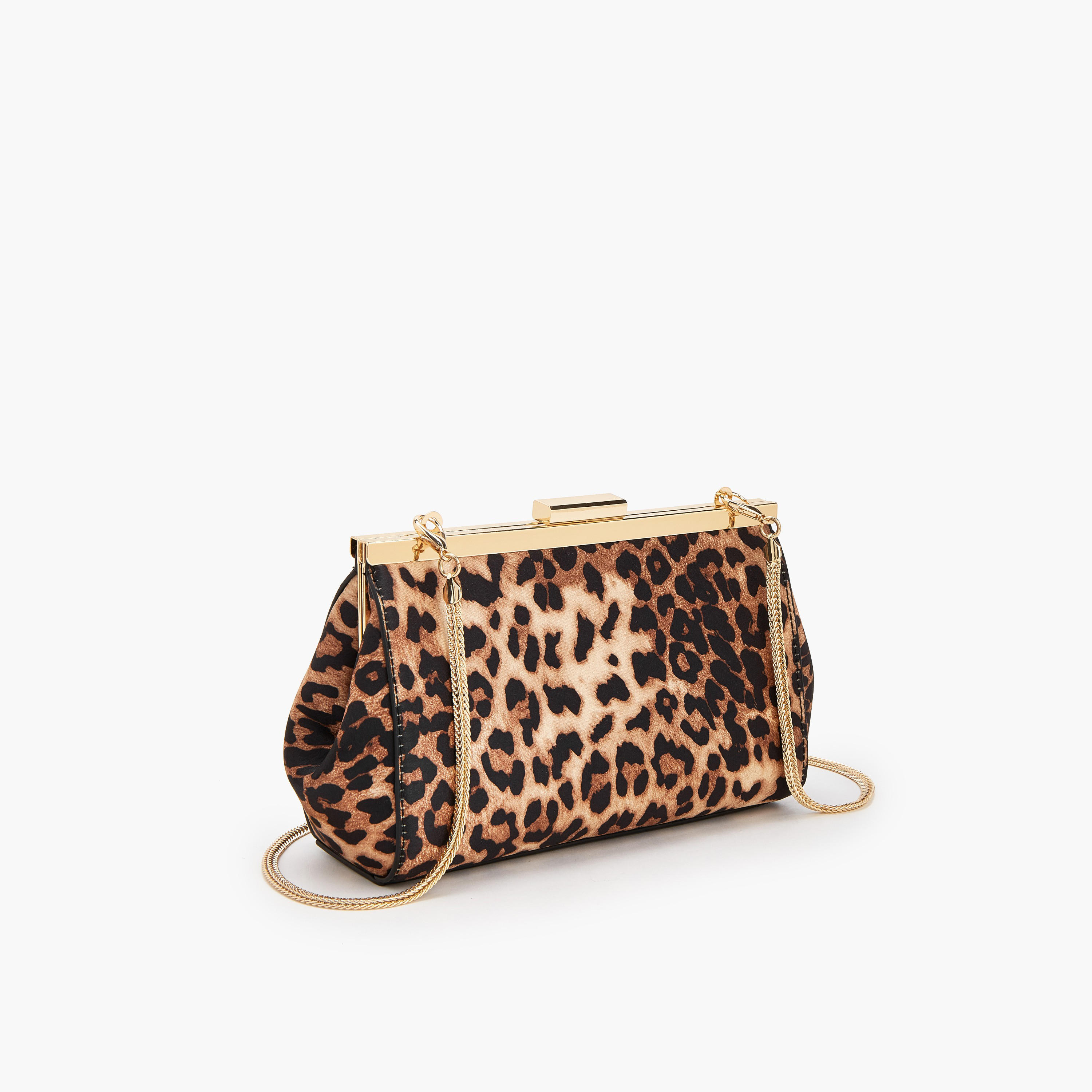 Celeste Animal Print Crossbody Bag with Detachable Chain Strap-women-bagsandwallets-handbags-image-3