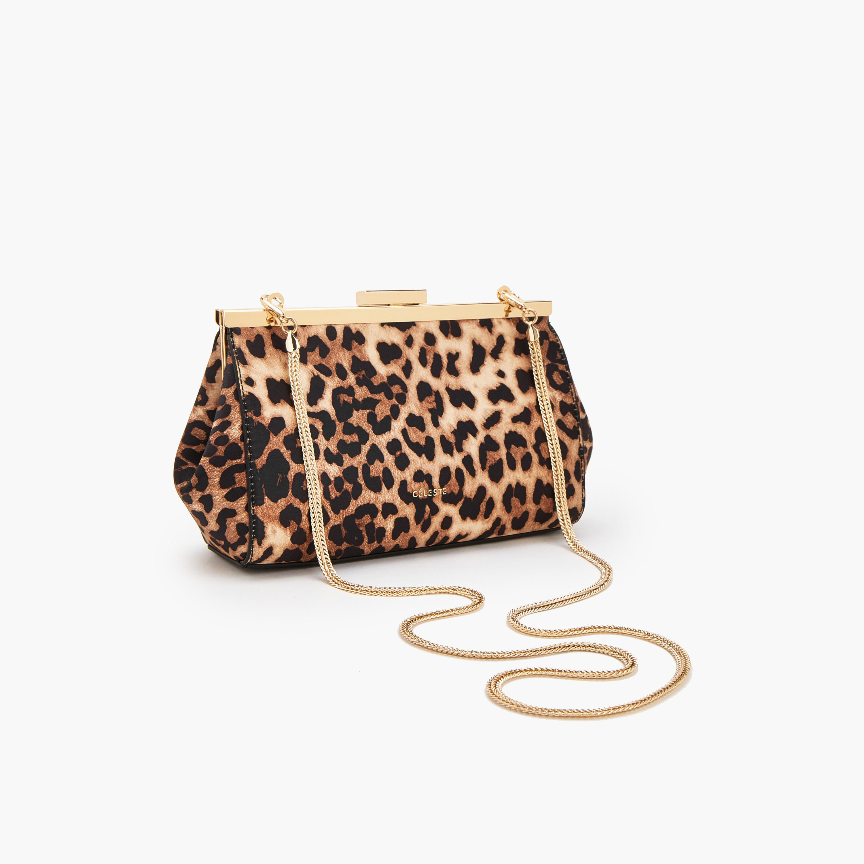 Celeste Animal Print Crossbody Bag with Detachable Chain Strap-women-bagsandwallets-handbags-image-5