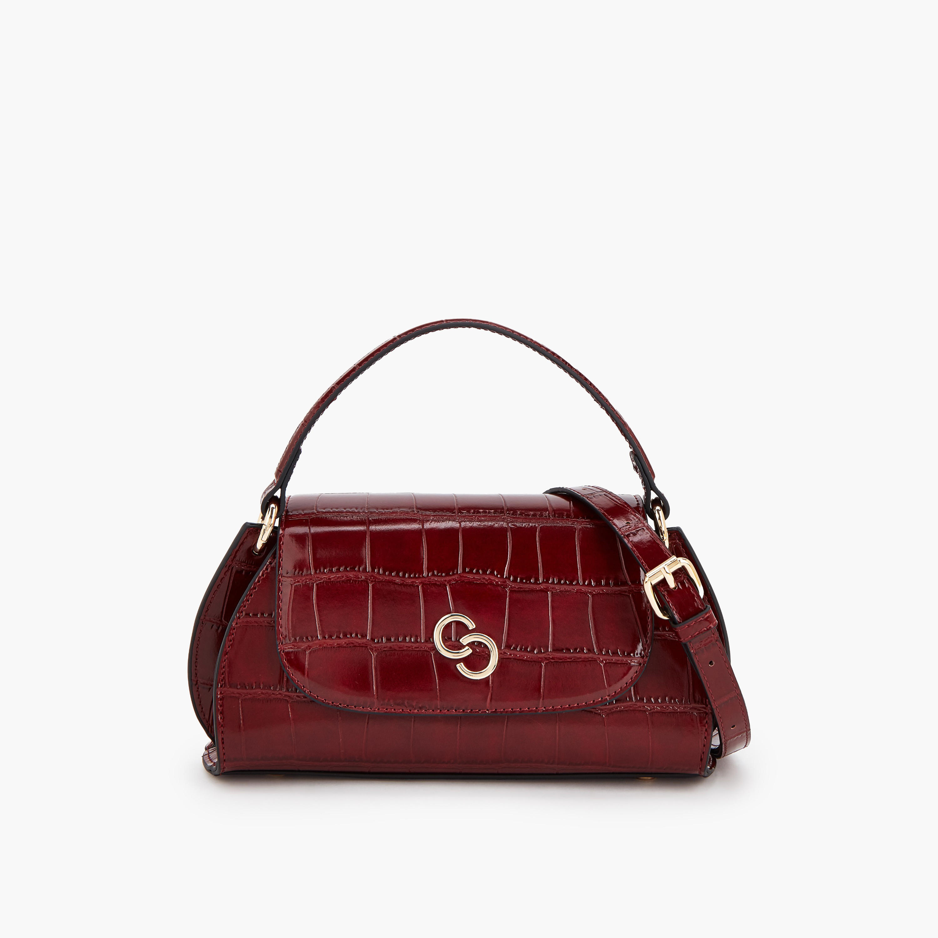 Celeste Textured Satchel Bag with Detachable Strap-women-bagsandwallets-handbags-image-1